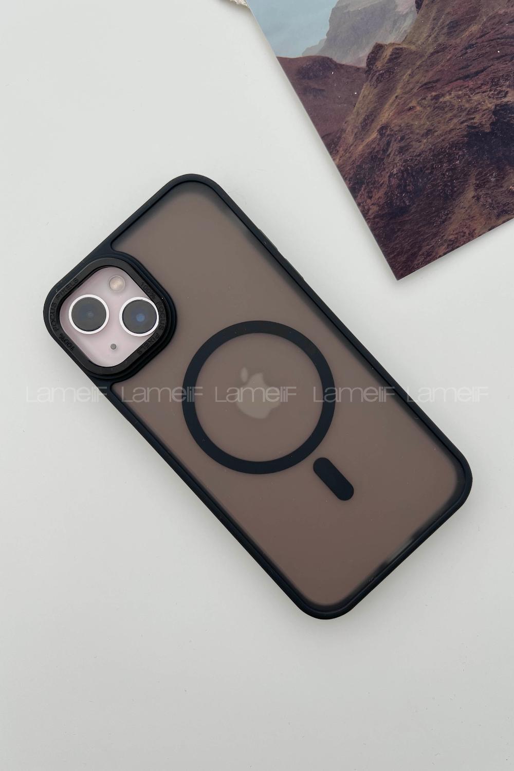 Lamelif iPhone 14 Pro Max Metal Focus Megsafe Kılıf