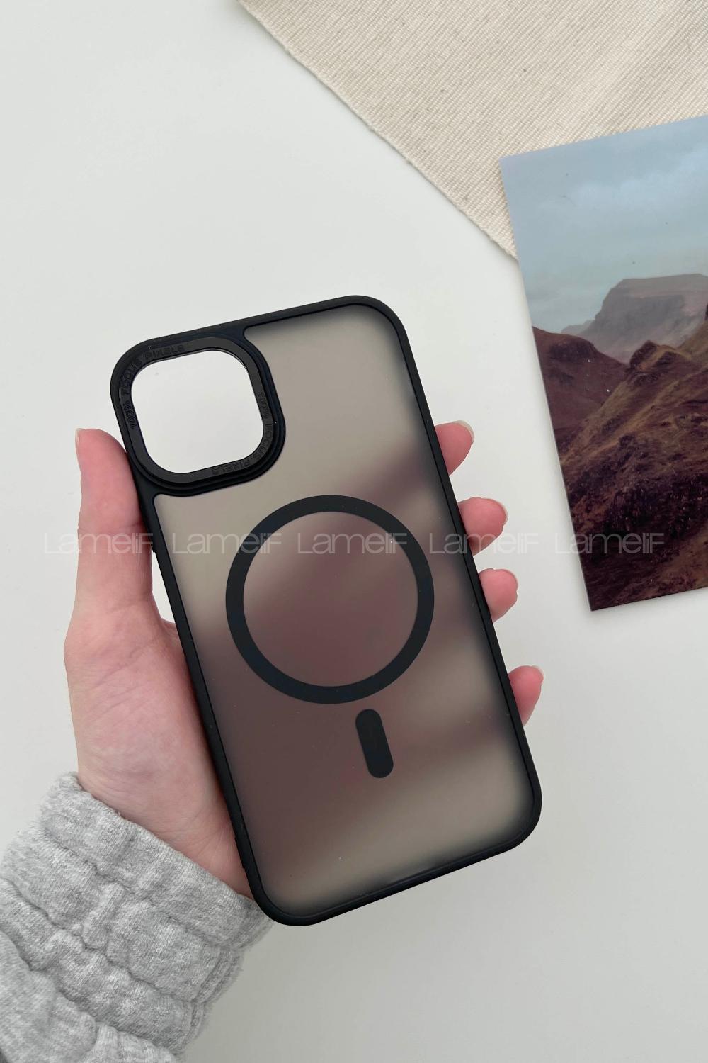 Lamelif iPhone 14 Pro Max Metal Focus Megsafe Kılıf