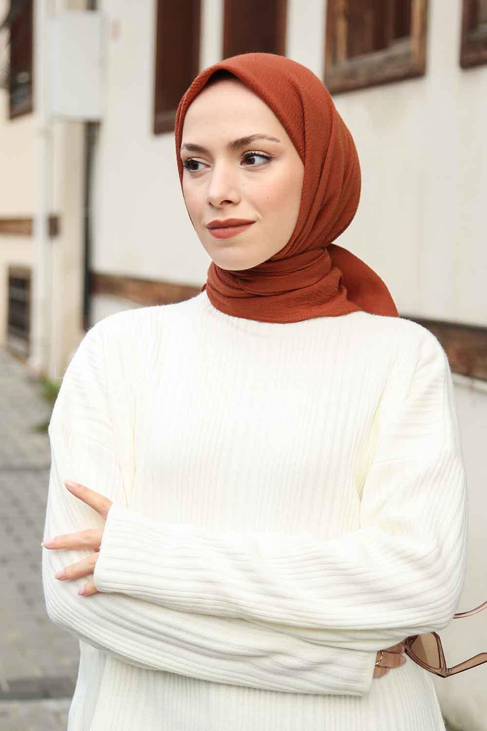 Lamelif Mio Caz Eşarp Badem