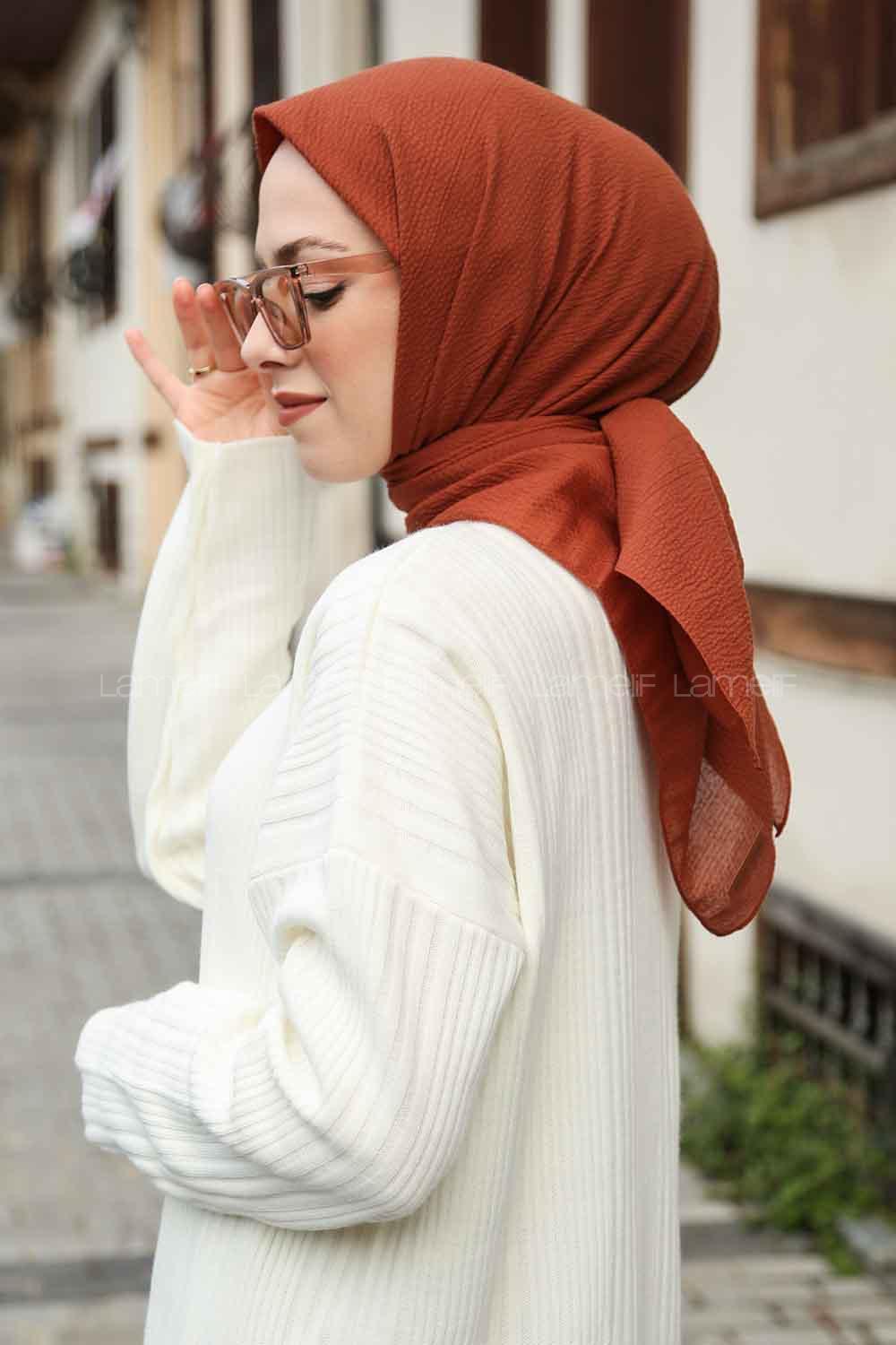 Lamelif Mio Caz Eşarp Badem