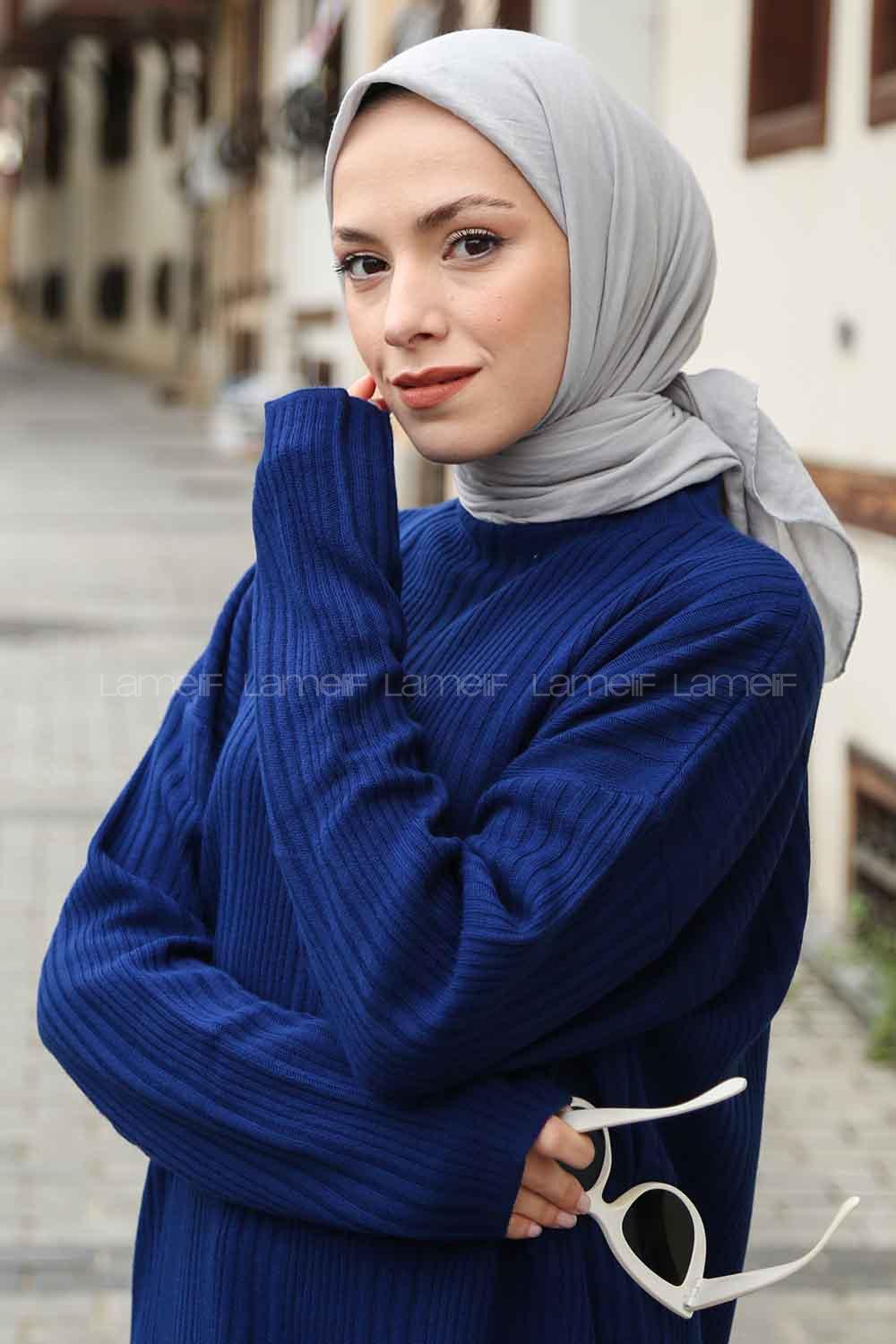 Lamelif Soft Touch Eşarp Açık Gri