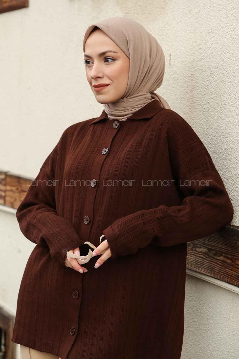 Lamelif Comfort Pamuk Eşarp vizon