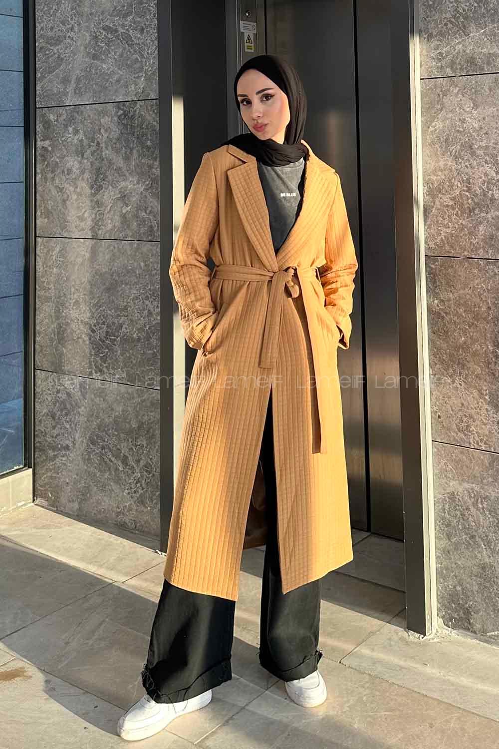 Lamelif Kapitone Uzun Mont Camel