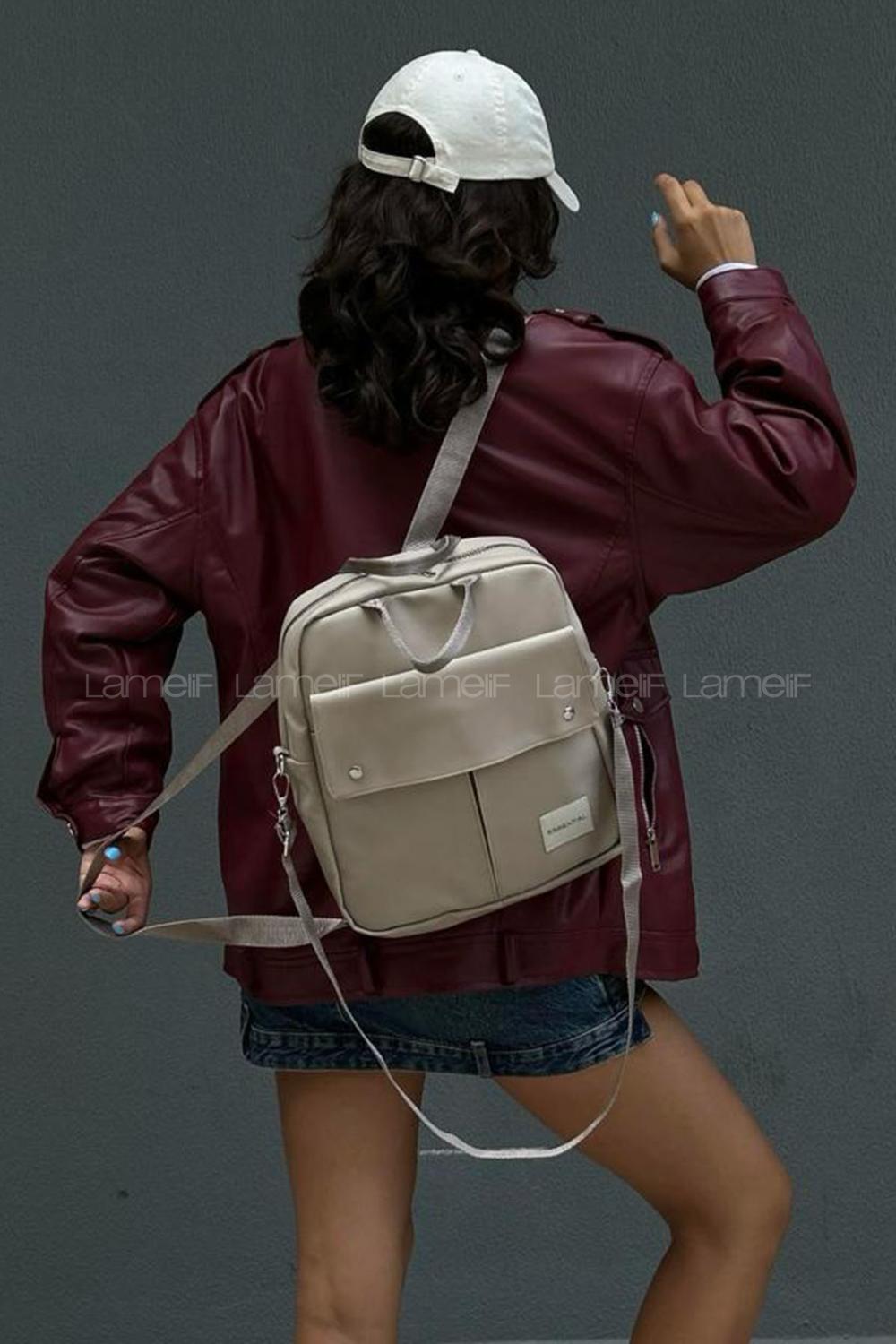 Mink Buckle Skin Hand Bag Bag