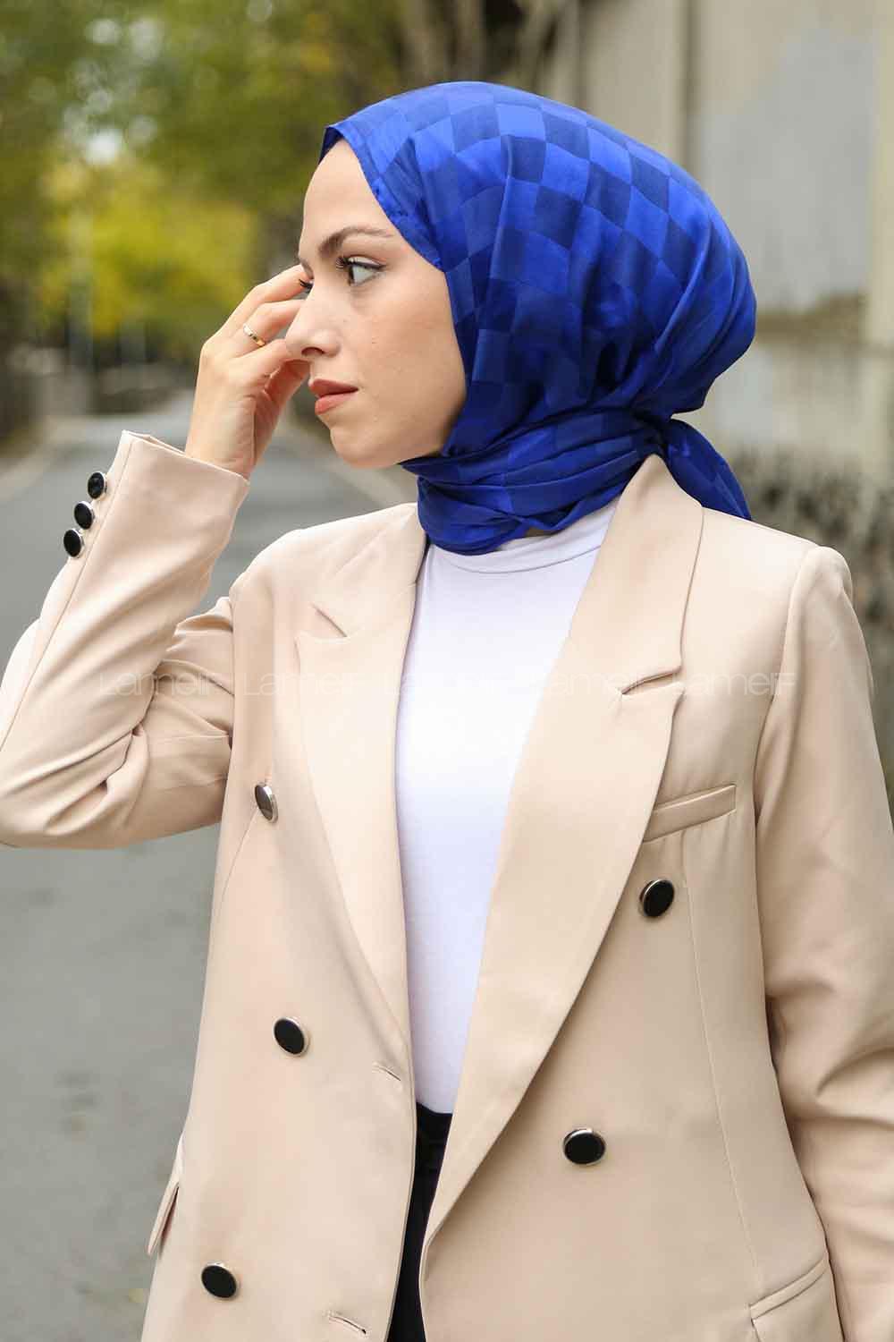 Saxe Viscose Fabric Printed Shawl