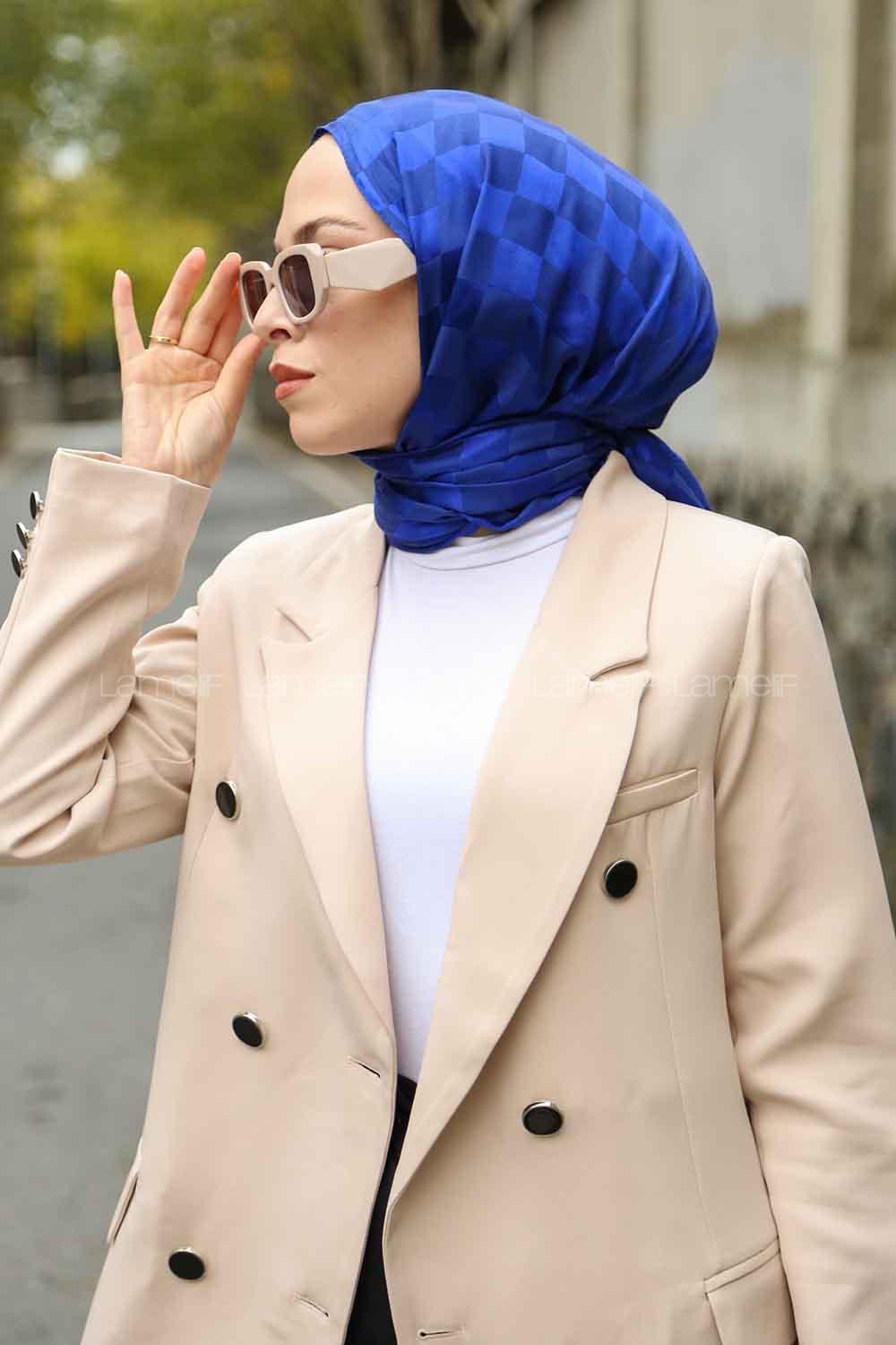 Saxe Viscose Fabric Printed Shawl