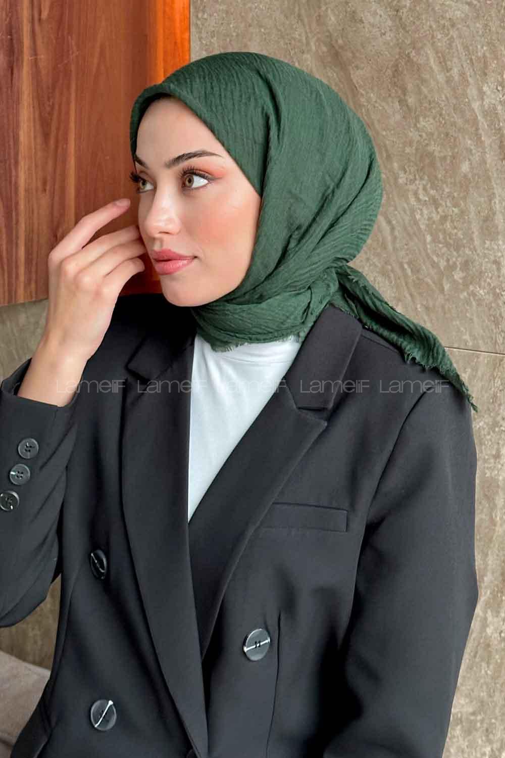 Leave Of Daphne Cotton Fabric Straight Scarf