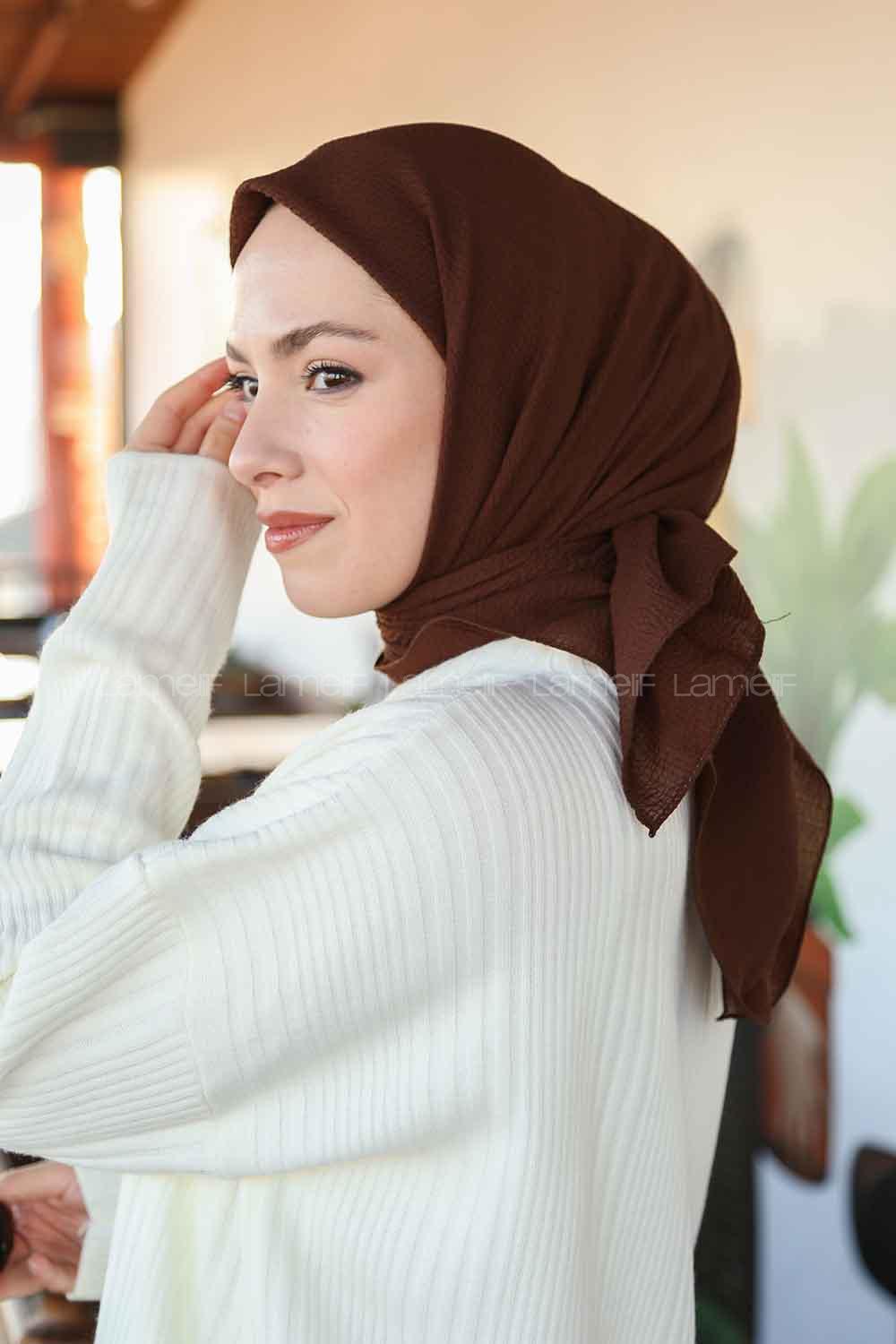 Lamelif Mio Caz Eşarp Kakao