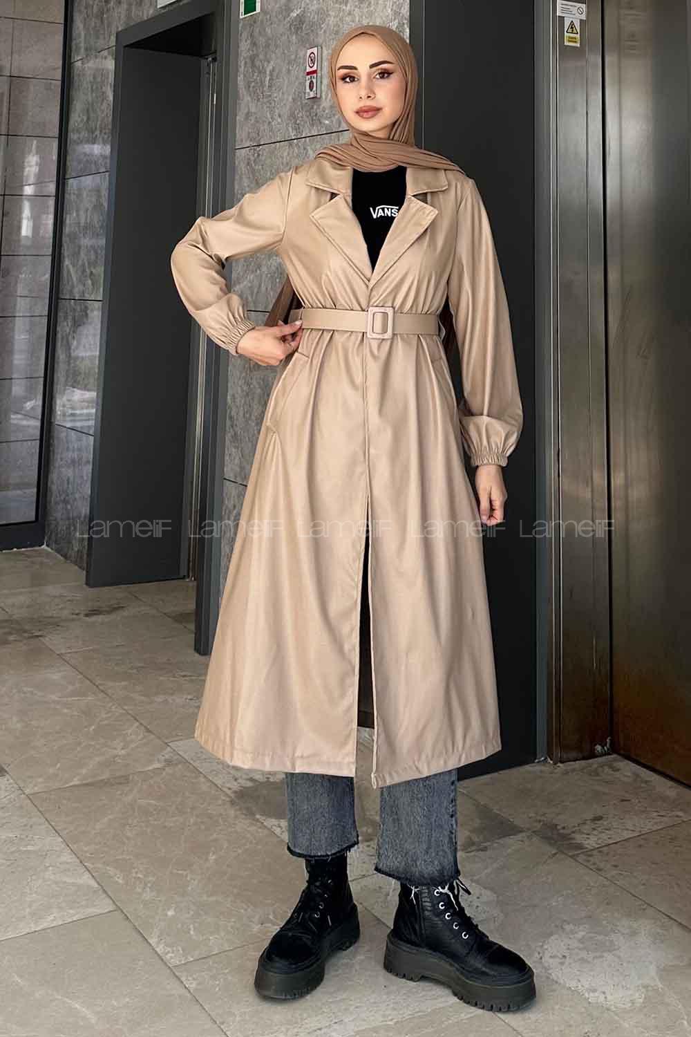 Mink V Neck Long Arm Skin Jacket