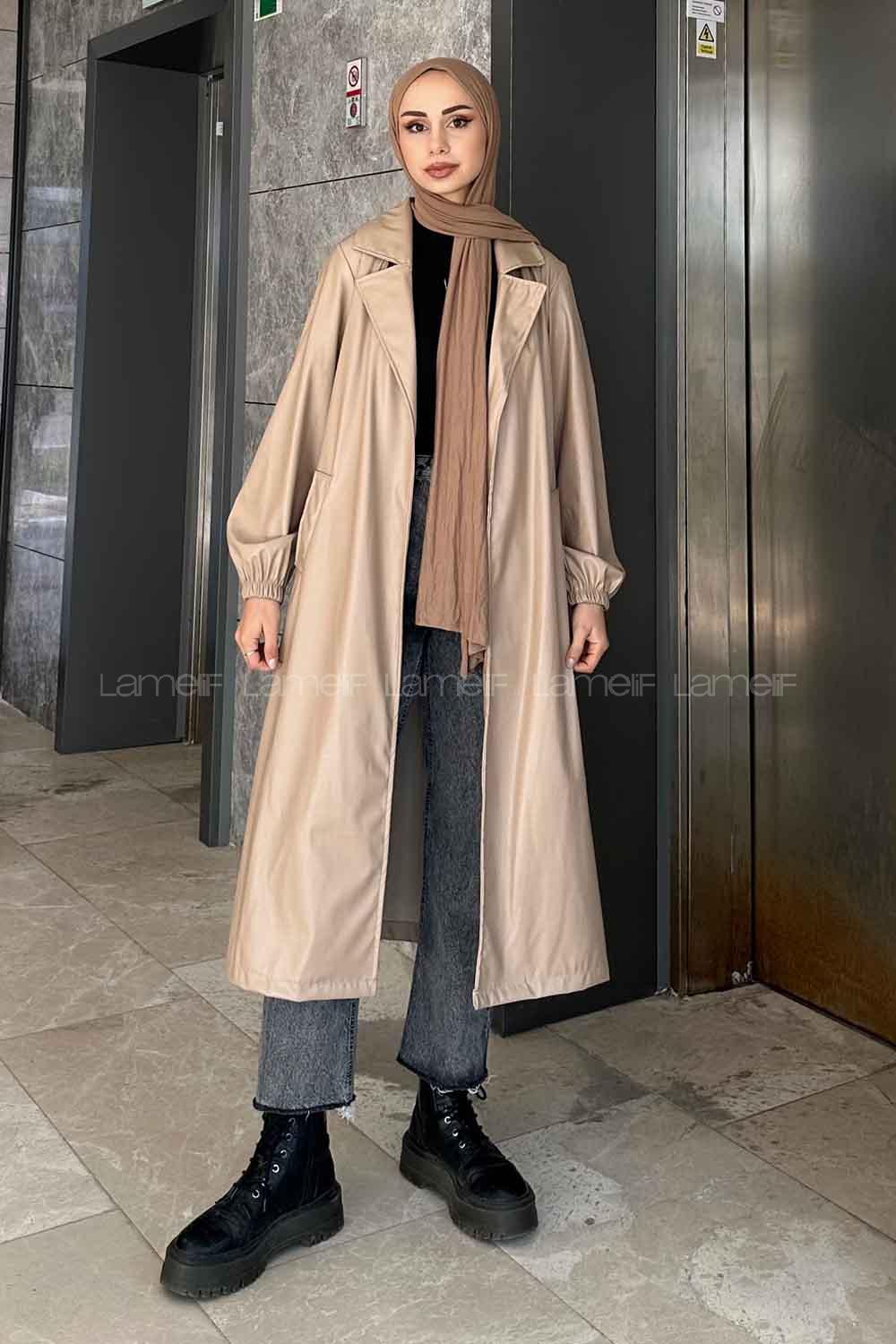 Mink V Neck Long Arm Skin Jacket