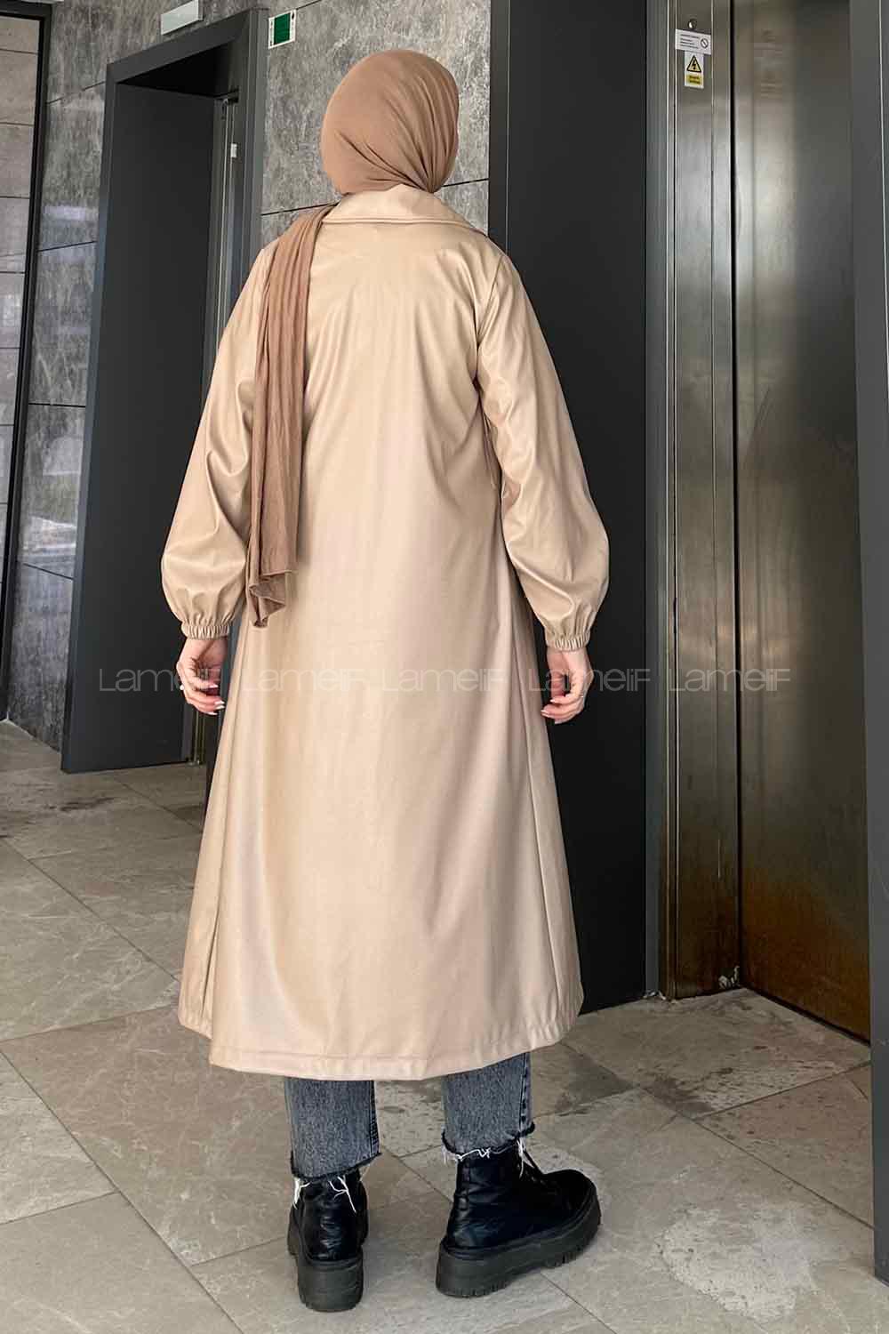 Mink V Neck Long Arm Skin Jacket
