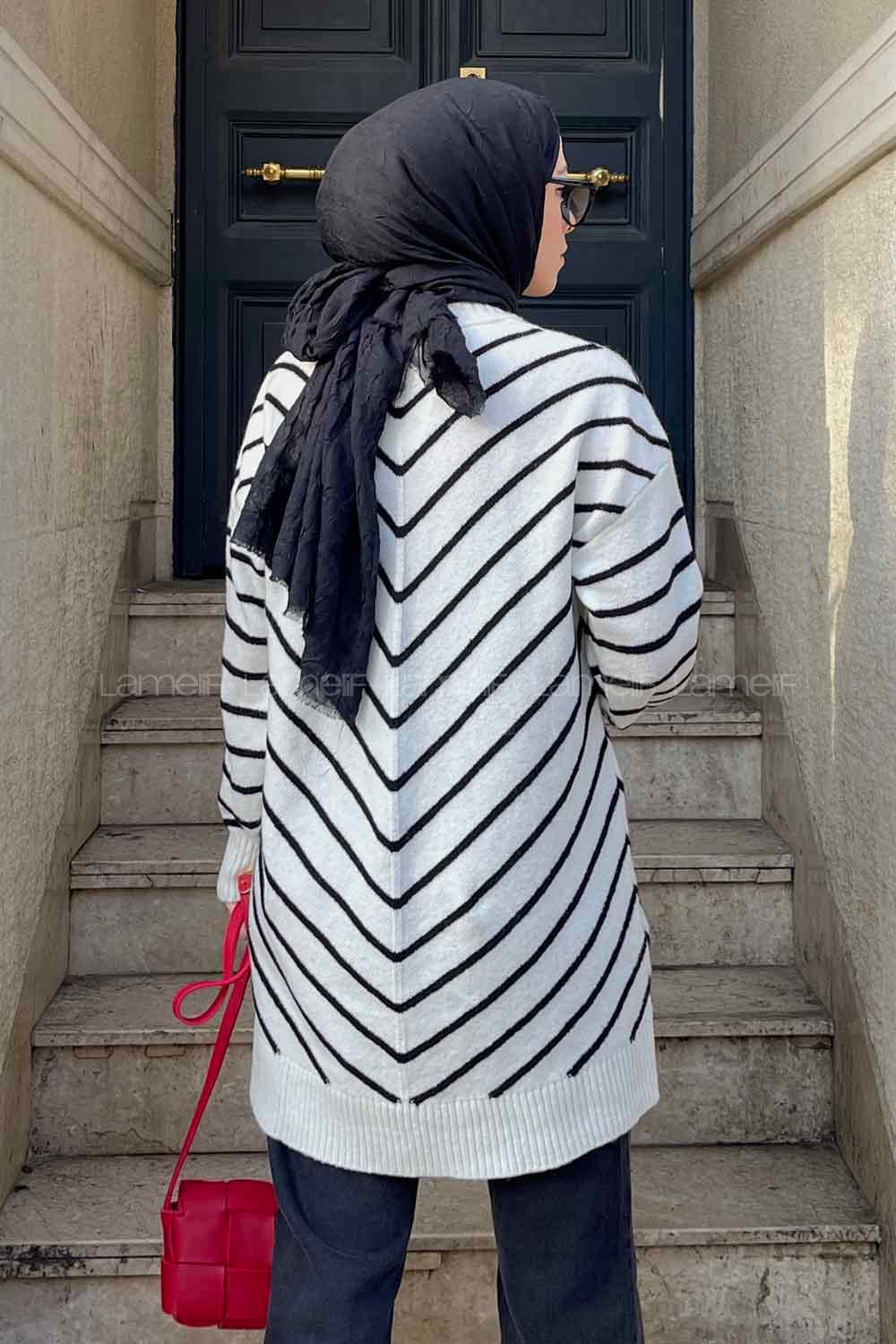 White Turtle Neck Knitwear Unprinted Tunic