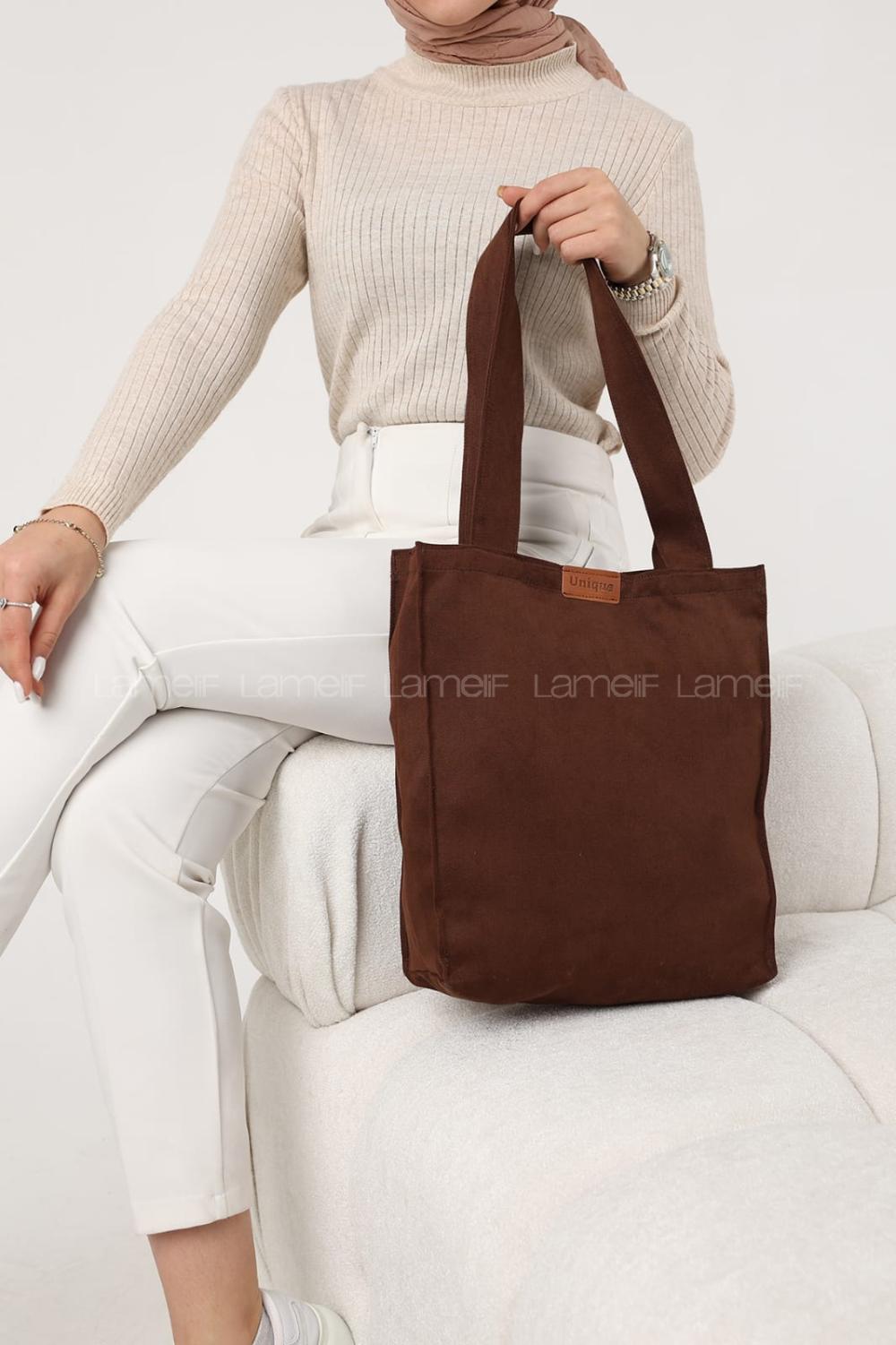 Bitter Brown With Suspenders Kumas Hand Bag Arm Bag Bag