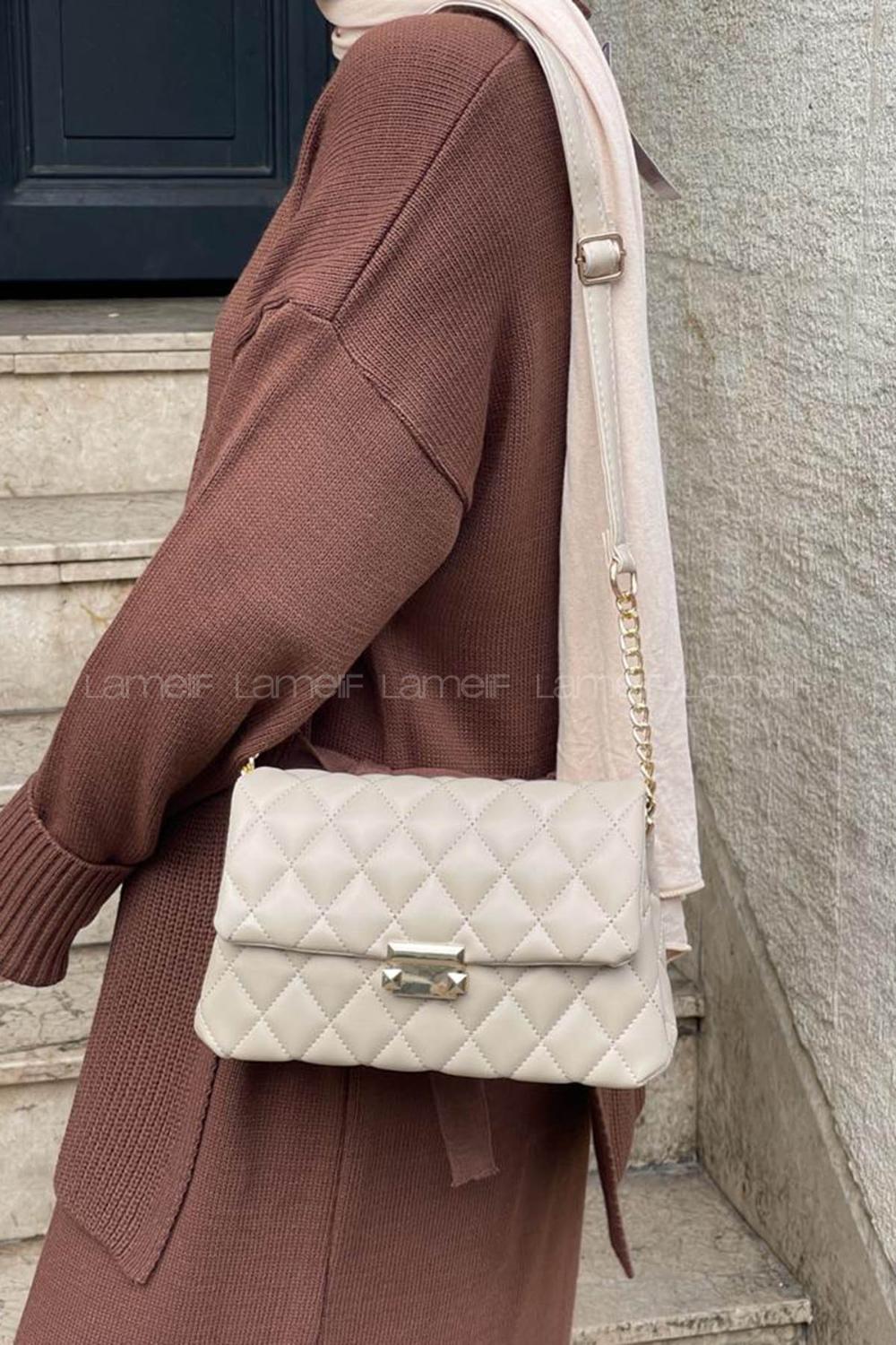 Mink Buckle Skin Hand Bag Bag