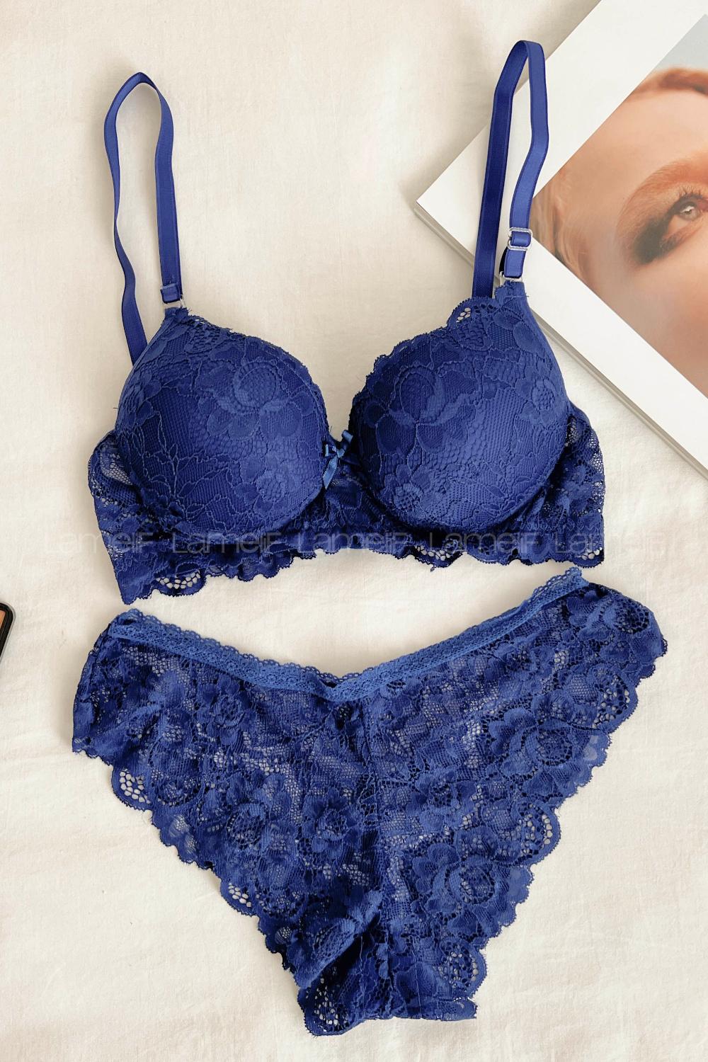 Sax Cotton Fabric Underwire Unsupport 