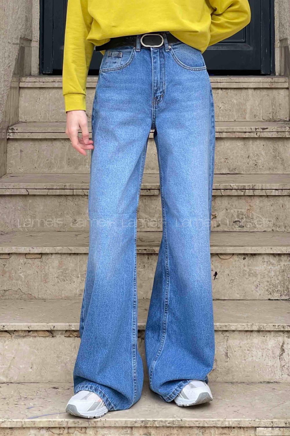 Lamelif Geniş Paça Baggy Jean