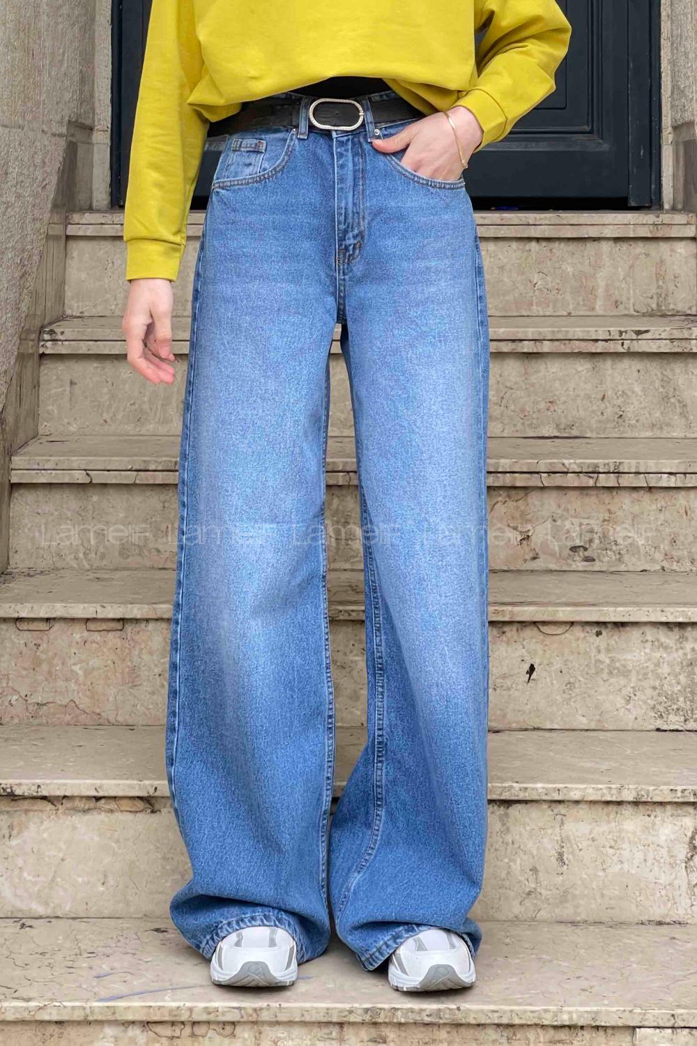 Lamelif Geniş Paça Baggy Jean