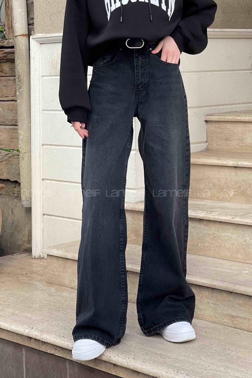 Lamelif Geniş Paça Baggy Jean