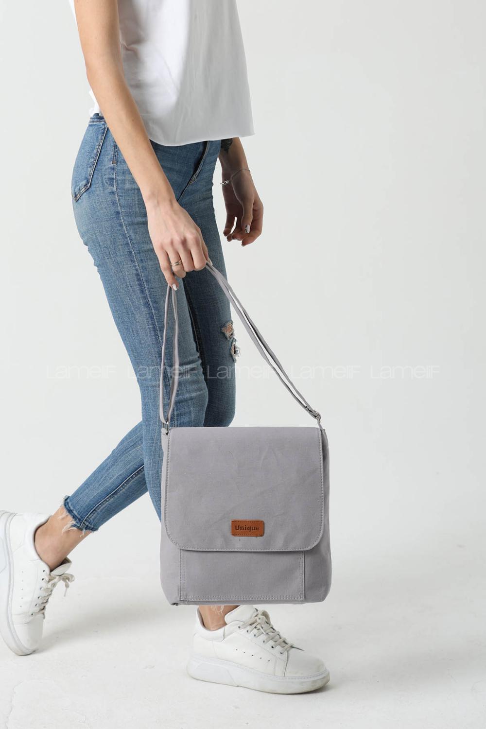 Gray Without Accessories Rope Hand Bag Bag