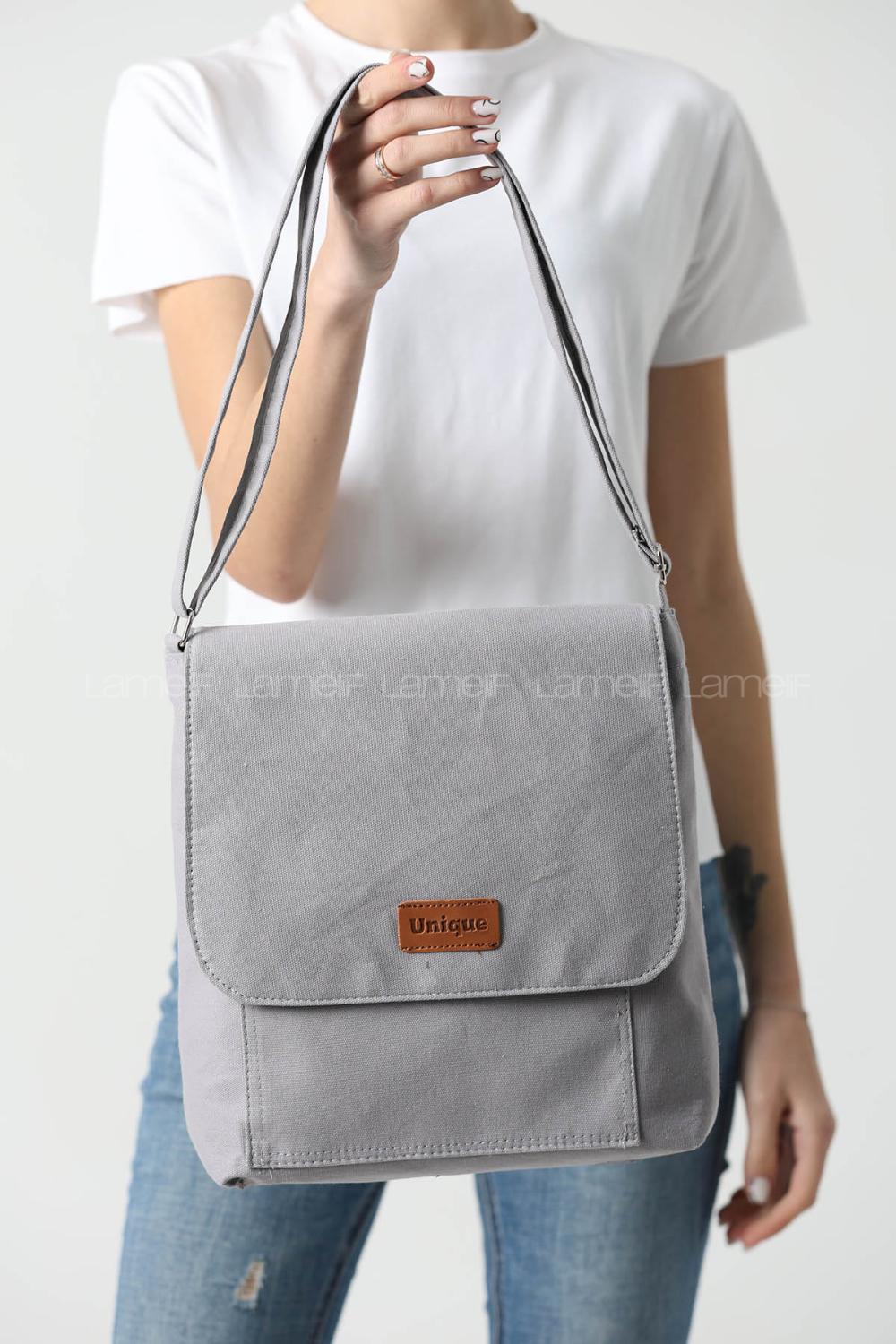 Gray Without Accessories Rope Hand Bag Bag