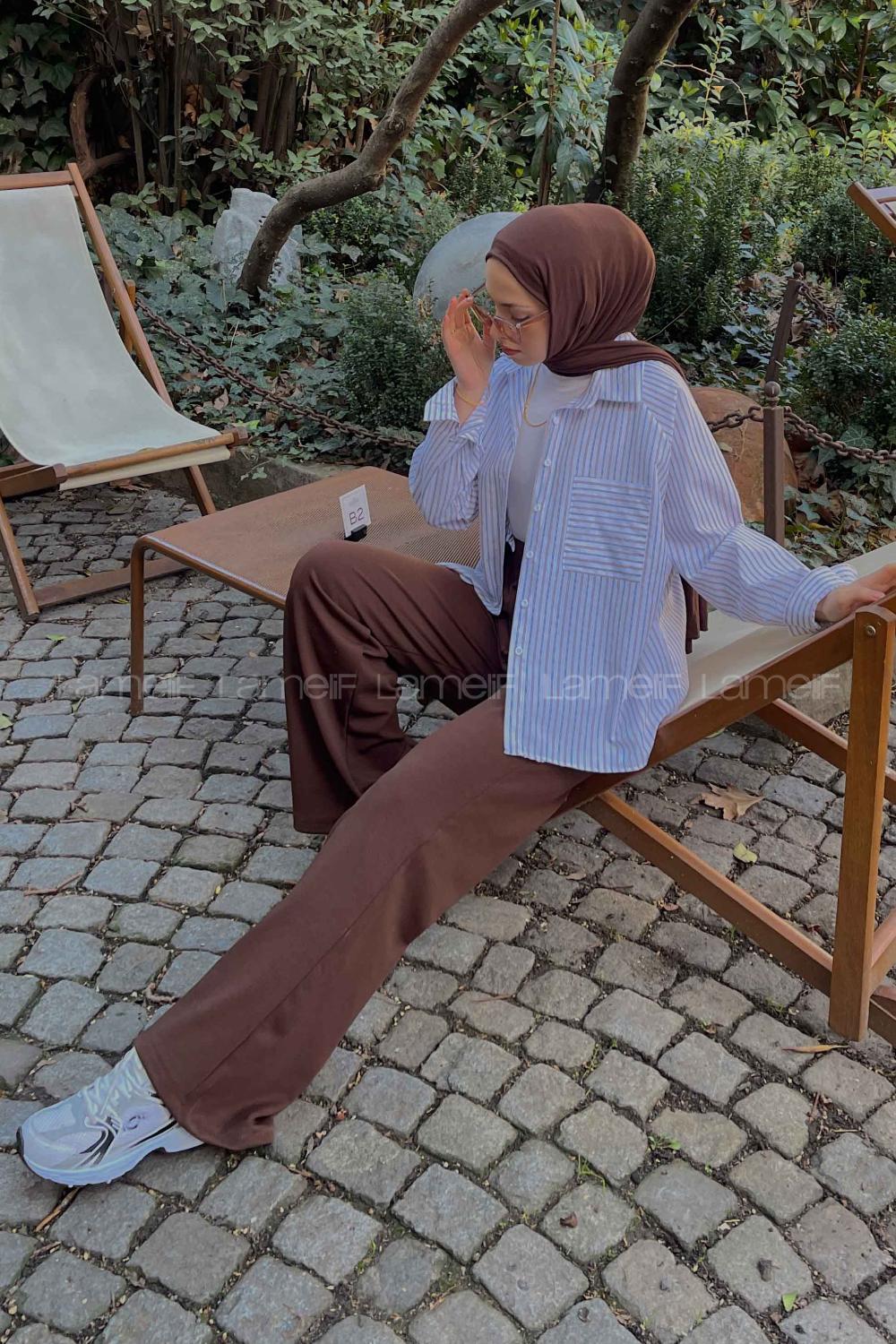 Mink White Shirt Collar Long Arm Viscose Fabric Unprinted Shirt