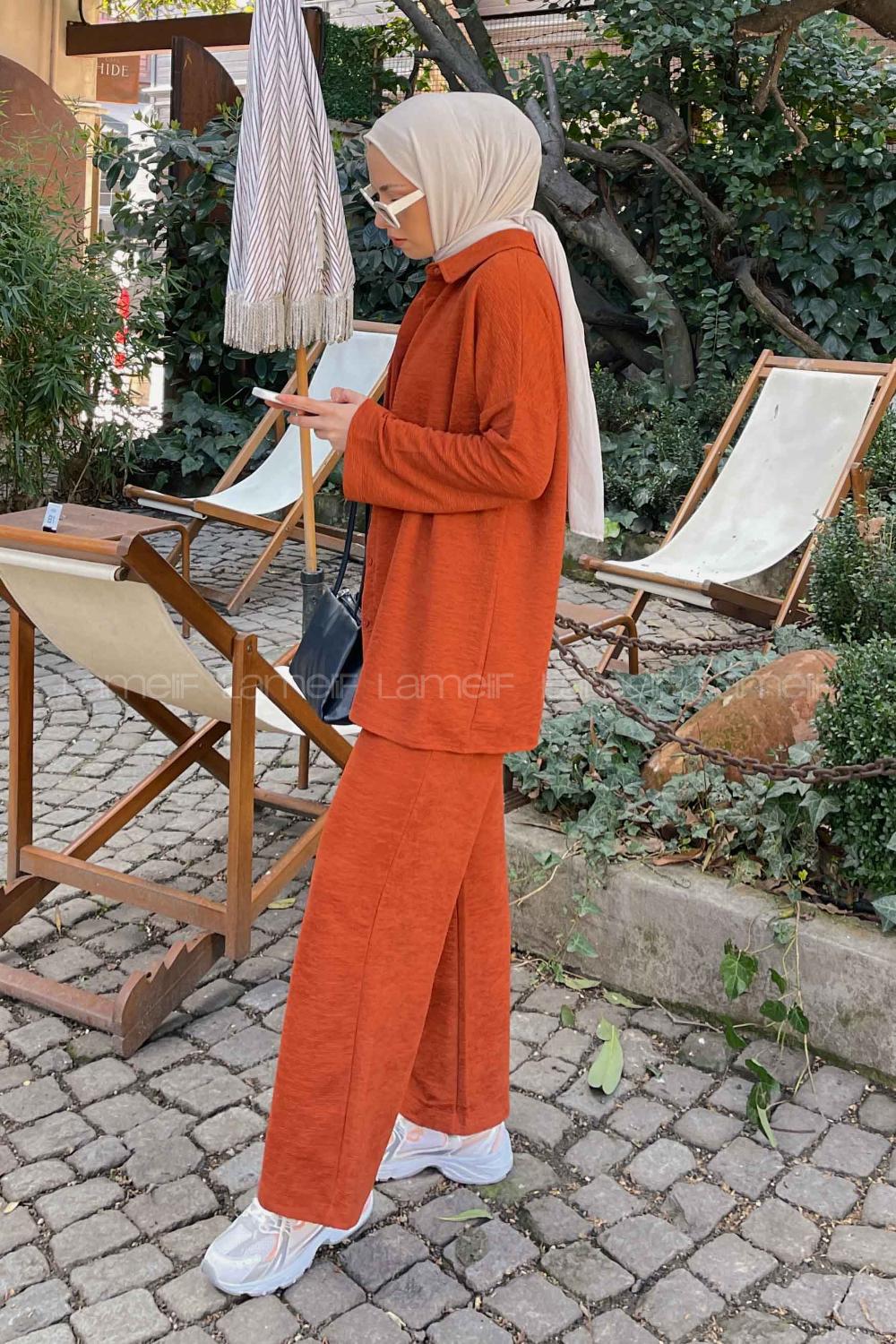 Tile Shirt Collar Long Arm Poplin Fabric Lycra Regular Trousers Comfortable Suit