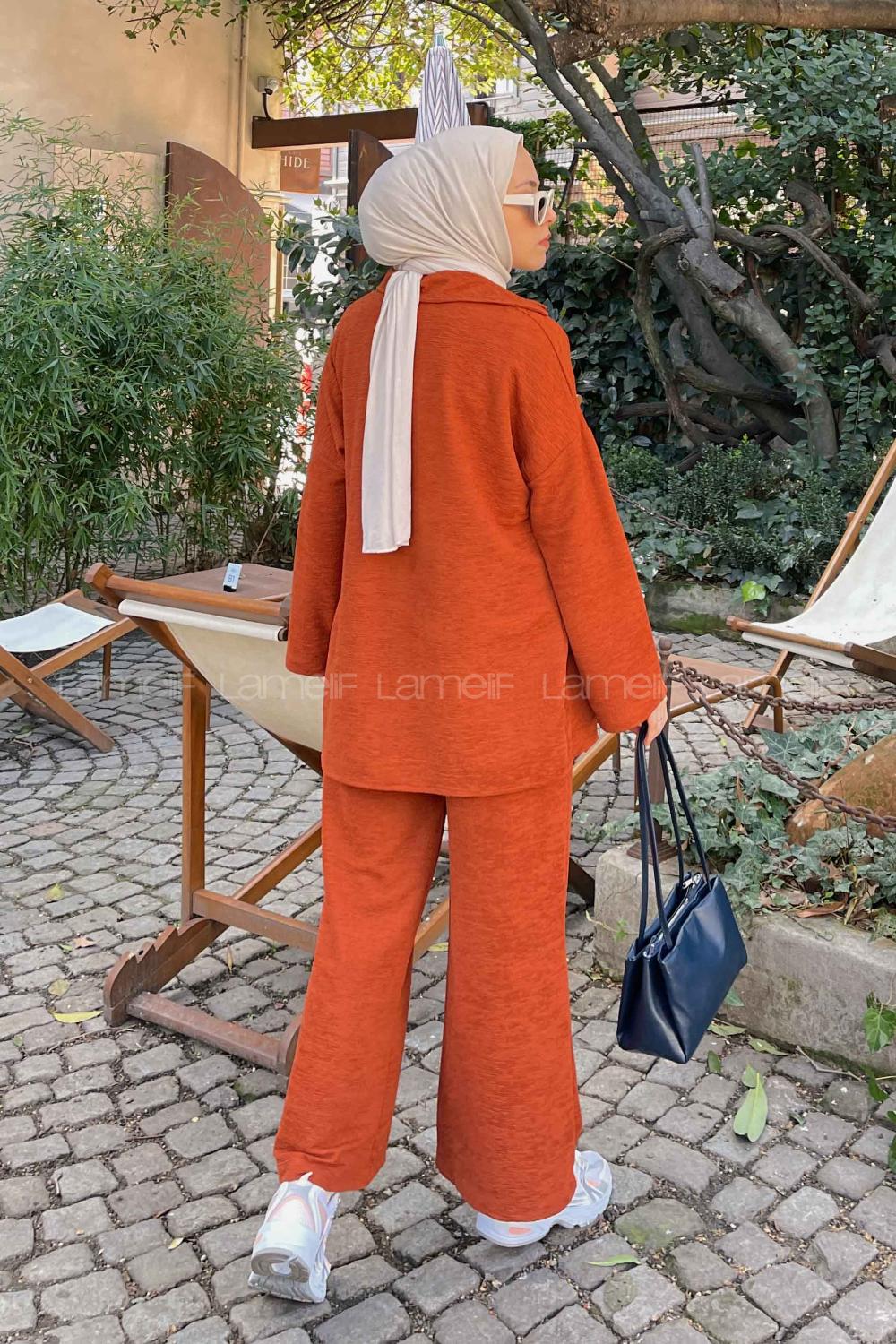 Tile Shirt Collar Long Arm Poplin Fabric Lycra Regular Trousers Comfortable Suit