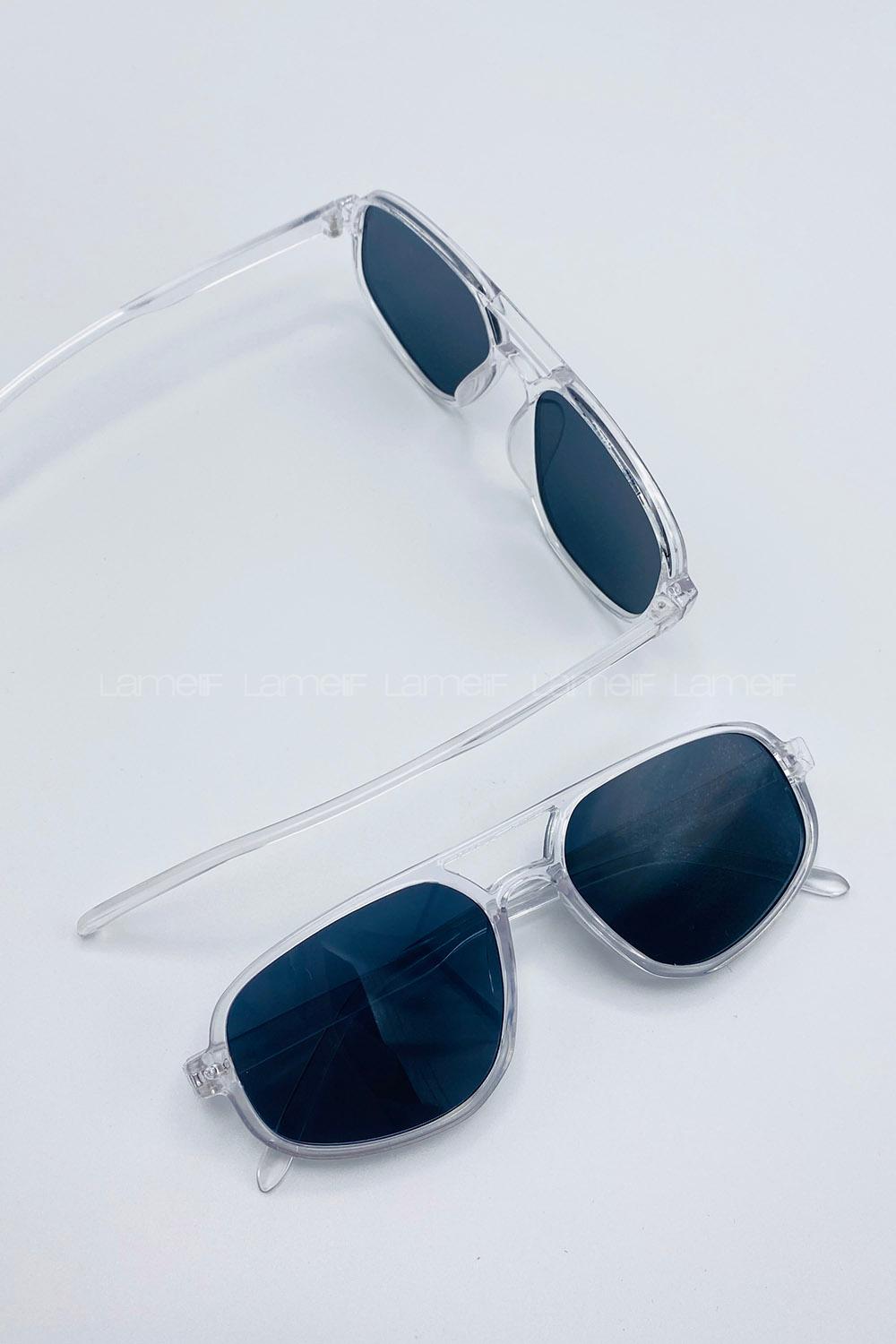 Lamelif Asia Şeffaf Çerçeve Siyah Güneş Gözlüğü
