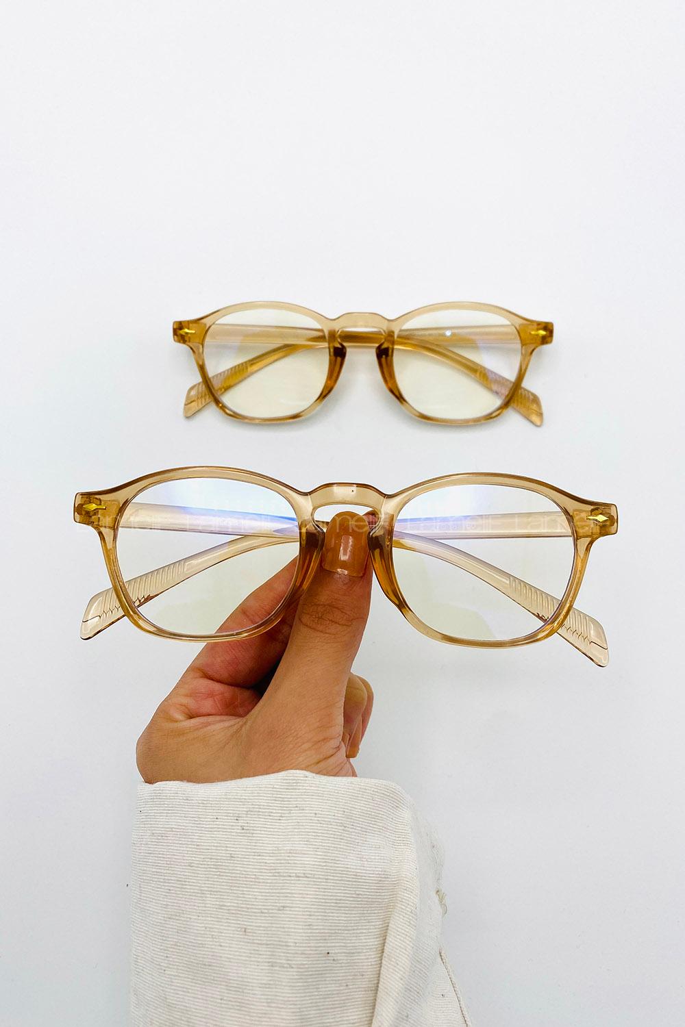 Brown With Milk Glasses