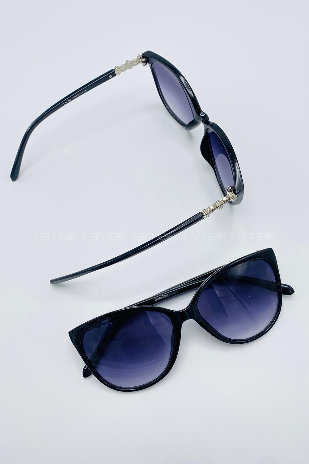 Lamelif Cates Siyah Taş Detaylı Güneş Gözlüğü