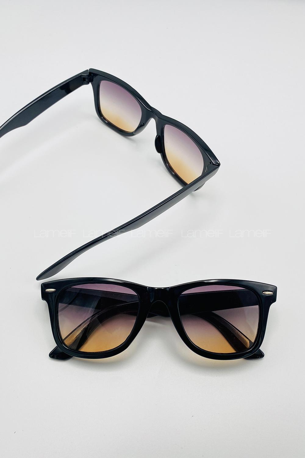 Lamelif RayBan Siyah Çerçeve Çok Renkli Güneş Gözlüğü