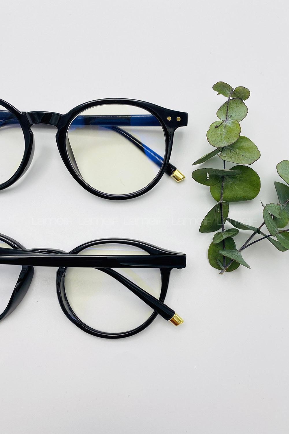 Lamelif Varus Siyah Çerçeve Şeffaf İmaj Gözlük