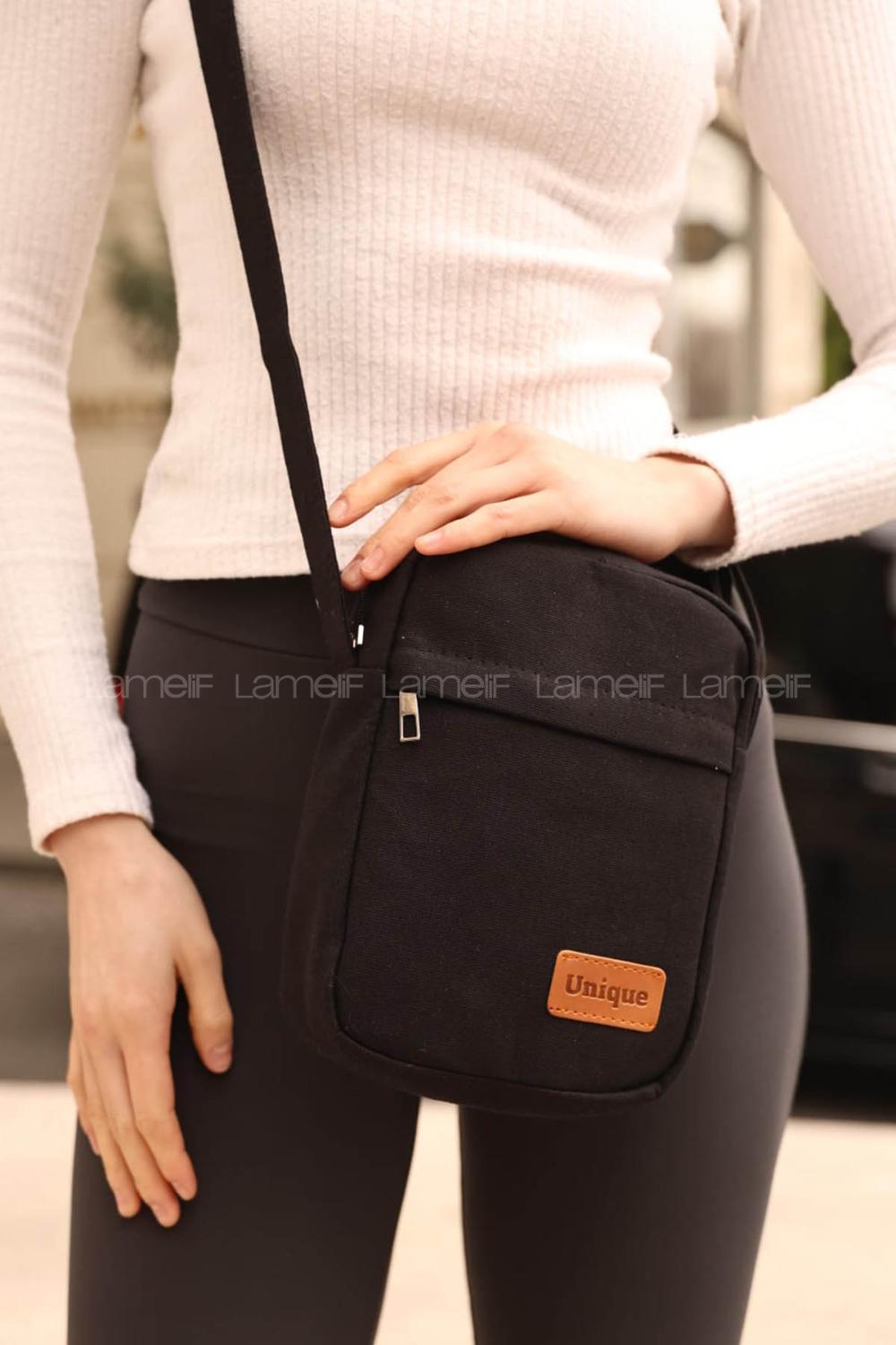 Black Without Accessories Rope Hand Bag Bag
