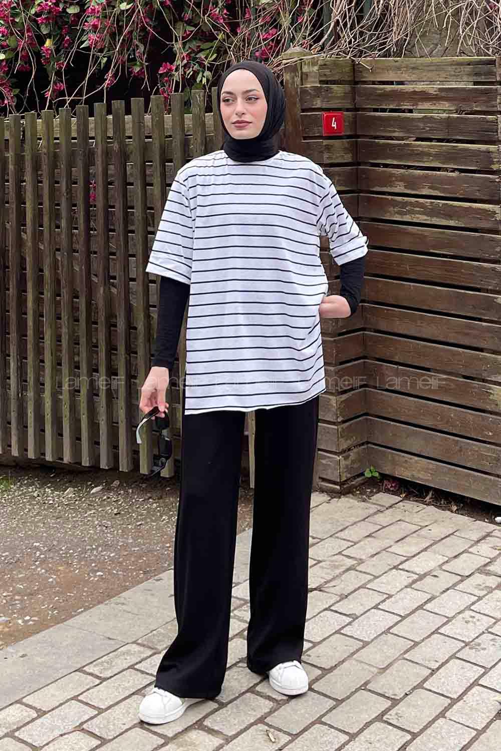 White Crew Neck Half Arm Arm Cotton Printed T-shirt