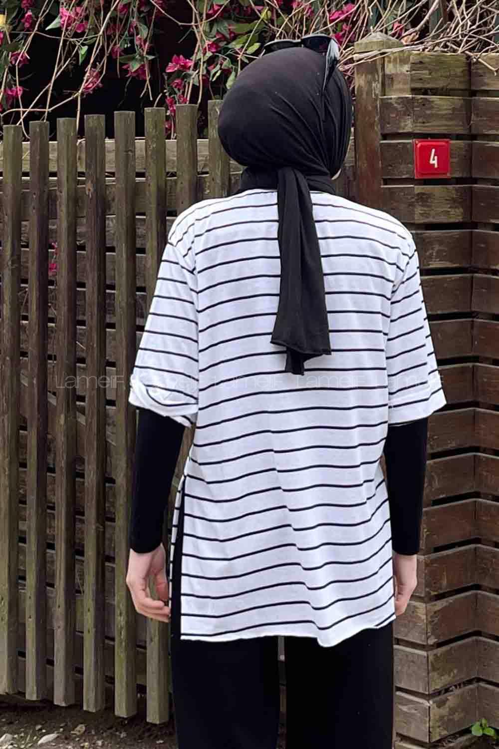 White Crew Neck Half Arm Arm Cotton Printed T-shirt