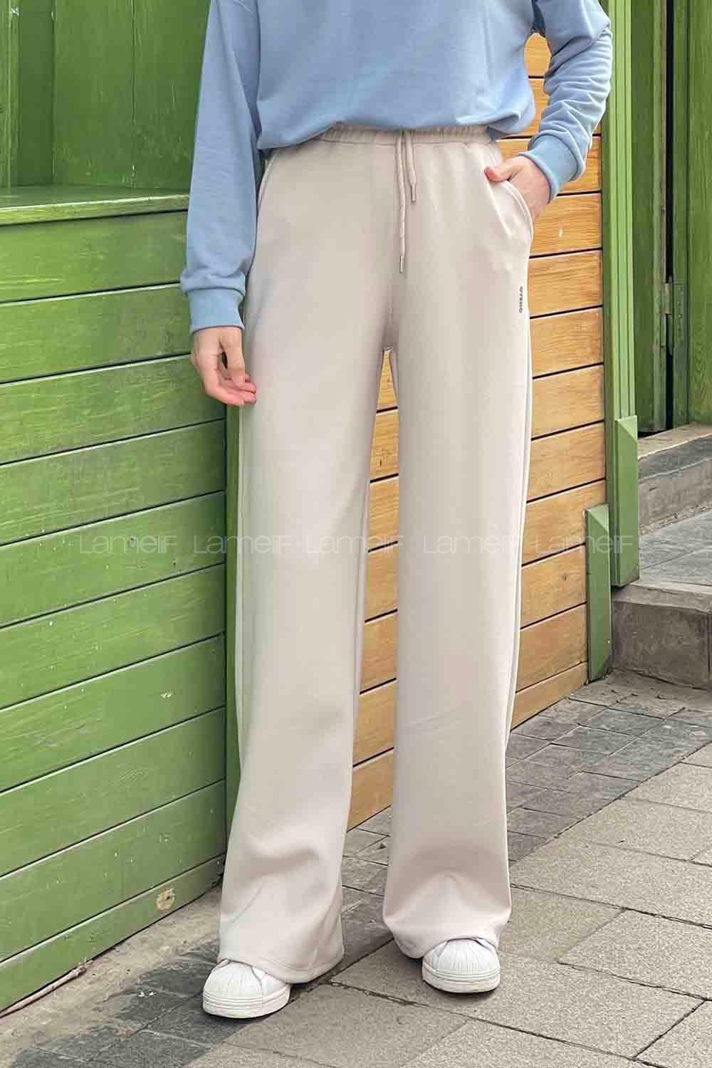 Stone Regular Trousers High Waist Regular Cut Bottom Tracksuit