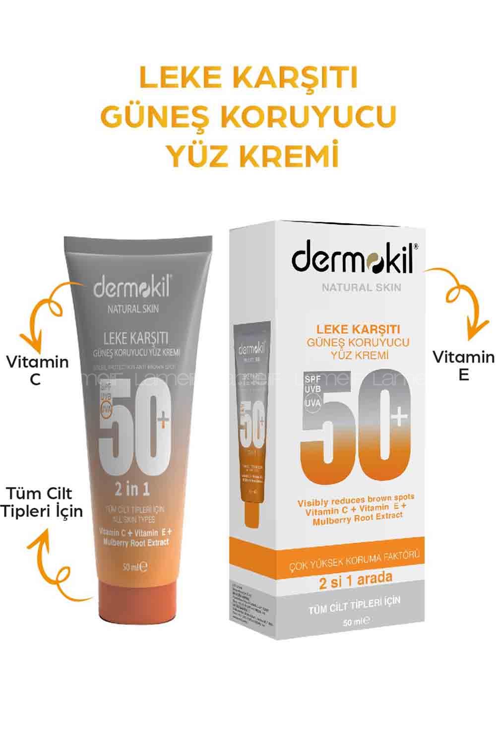 Lamelif Dermokil Leke Karşıtı Güneş Koruyucu Yüz Kremi