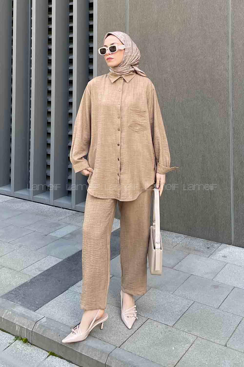 Mink Shirt Collar Long Arm Without Accessories Ayrobin Trousers Comfortable Suit