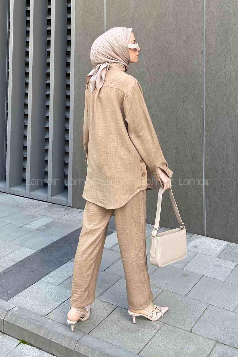 Mink Shirt Collar Long Arm Without Accessories Ayrobin Trousers Comfortable Suit