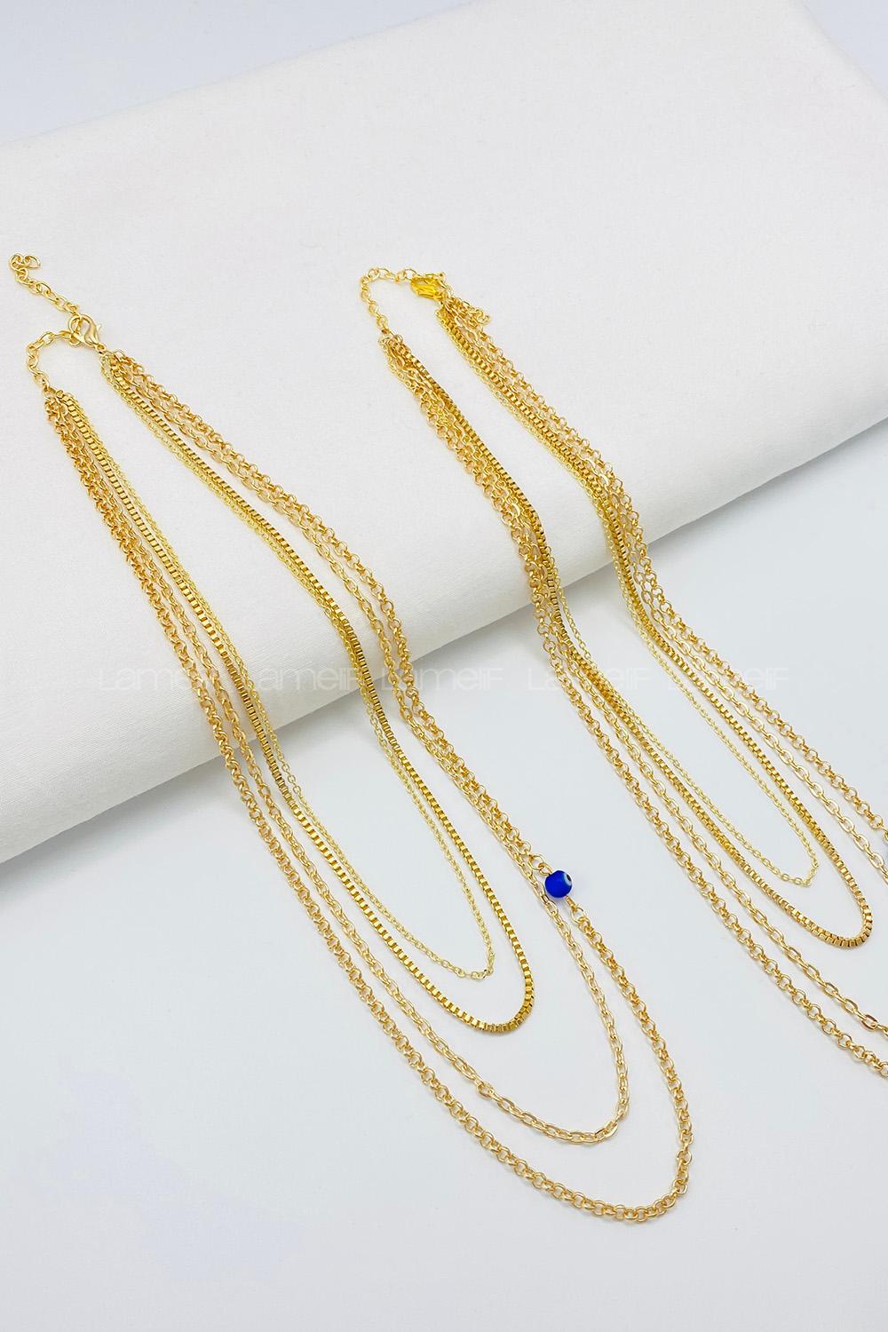 Gold Gold Straight Necklace