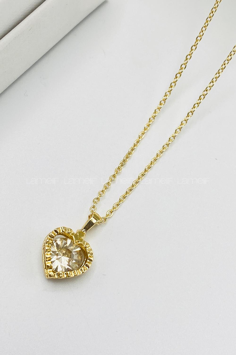 Gold Gold Straight Necklace