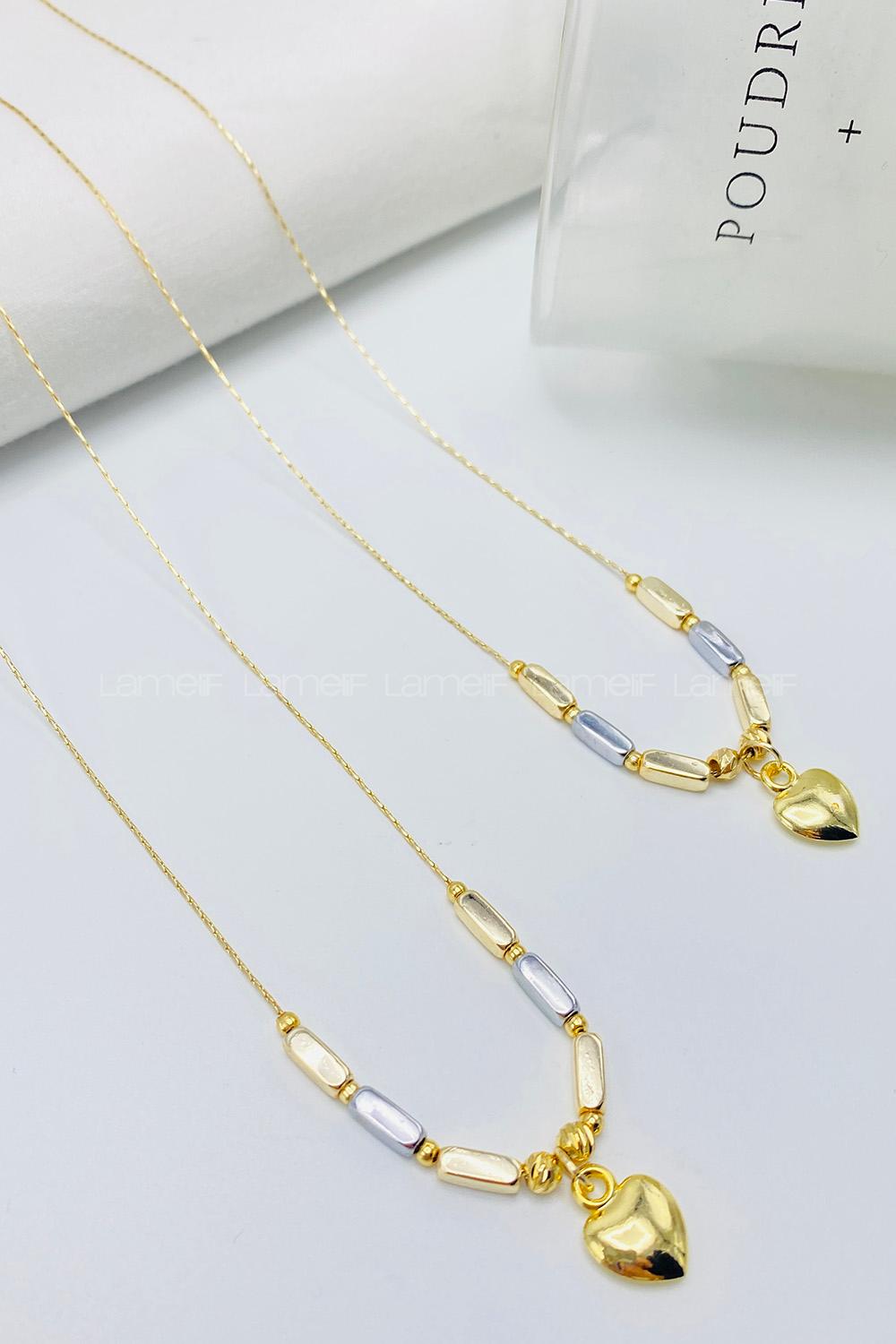 Gold Gold Straight Necklace