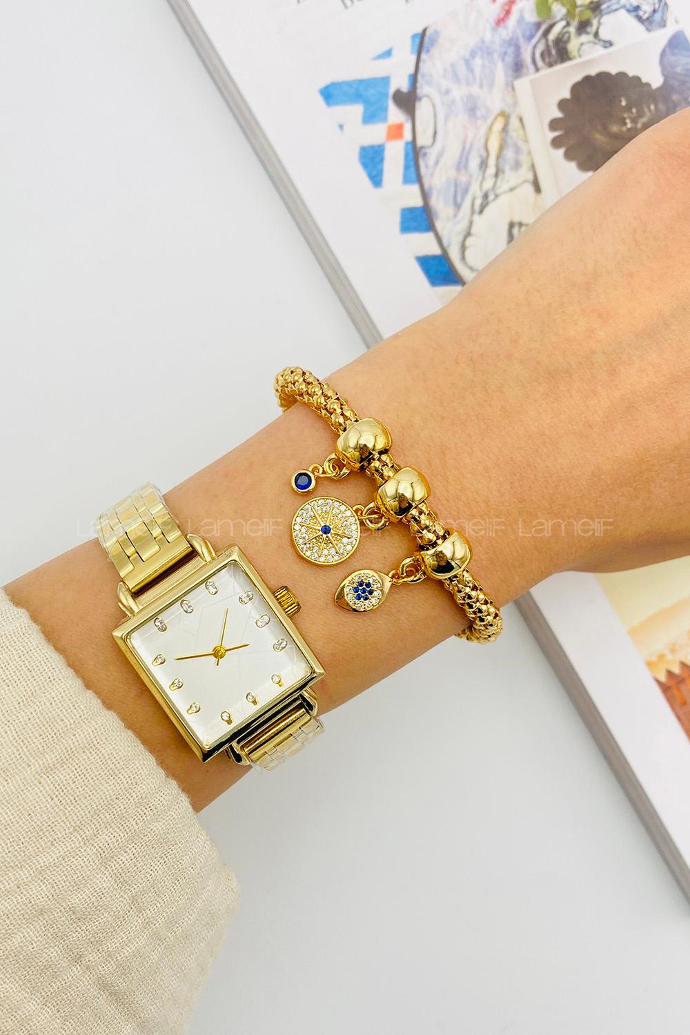 Lamelif Gold Kuzey Yıldızı Zarif Bileklik