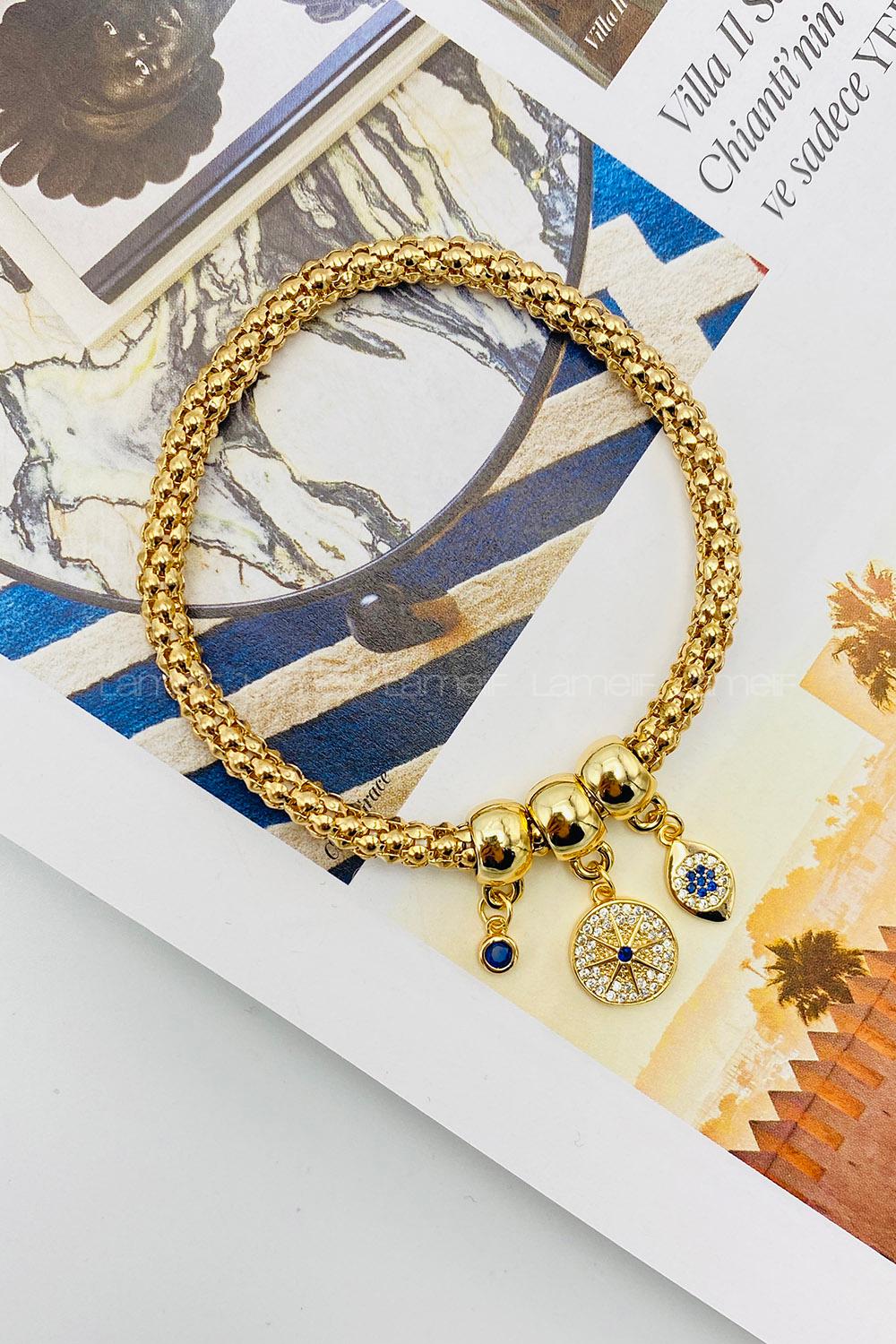 Lamelif Gold Kuzey Yıldızı Zarif Bileklik