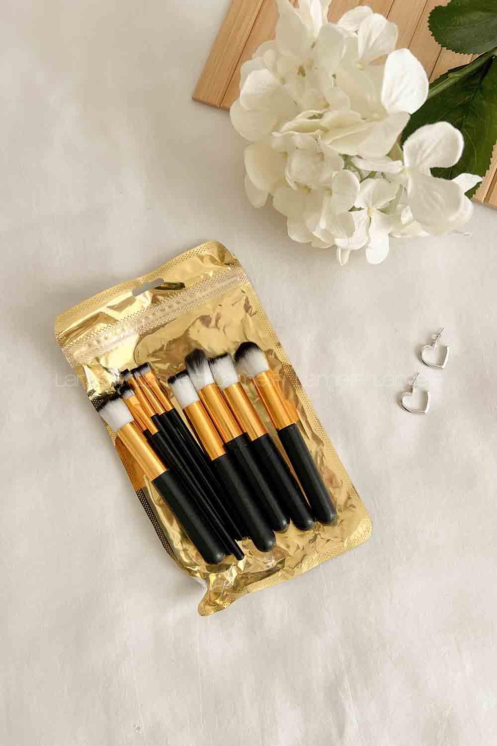 Lamelif Makyaj Fırçası 10lu Siyah