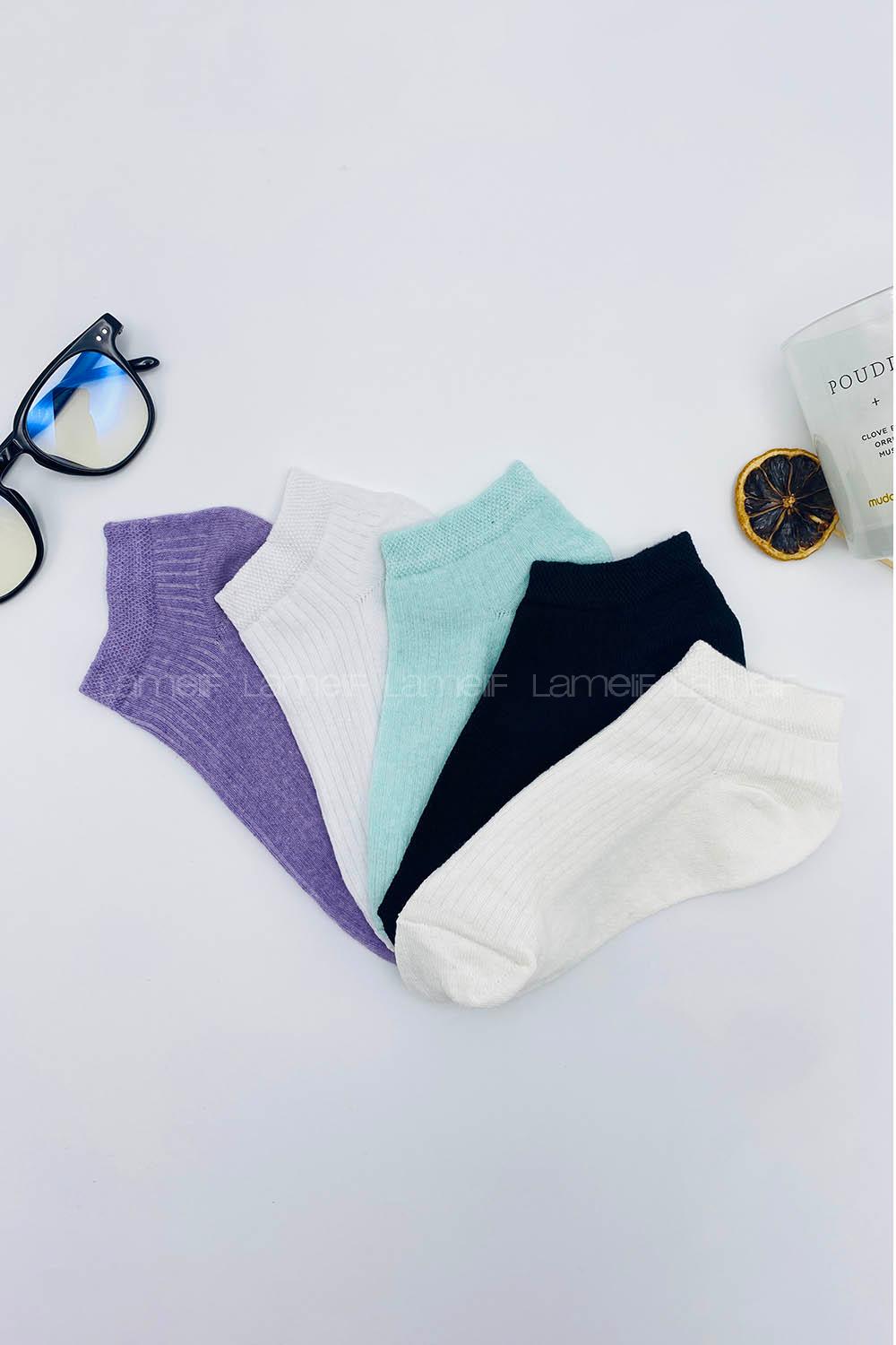 Lamelif 5li Patik Çorap