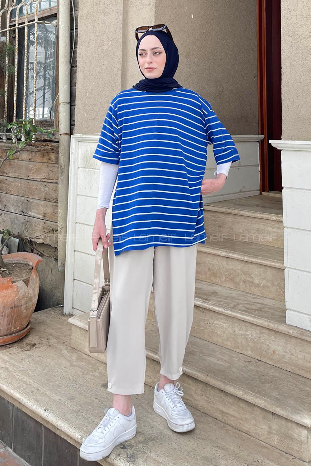 Saxe Crew Neck Half Arm Arm Cotton Printed T-shirt