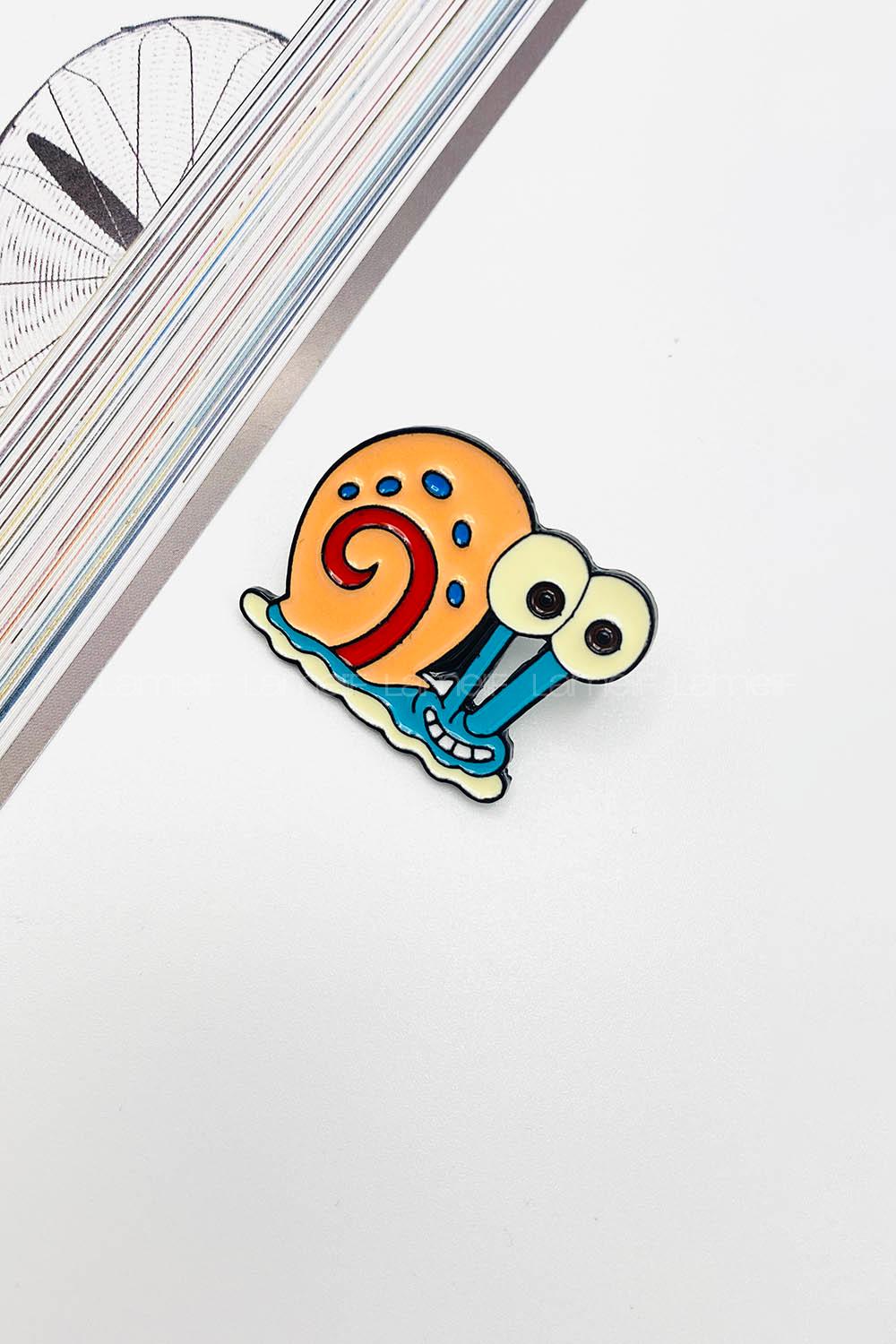 Lamelif Sevimli Salyangoz Demir Broş