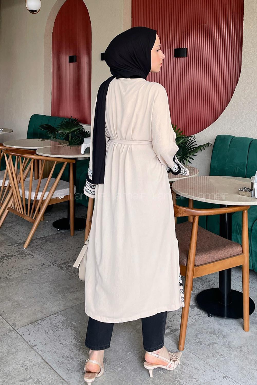 Stone Long Arm Without Accessories Cotton Printed Kimono