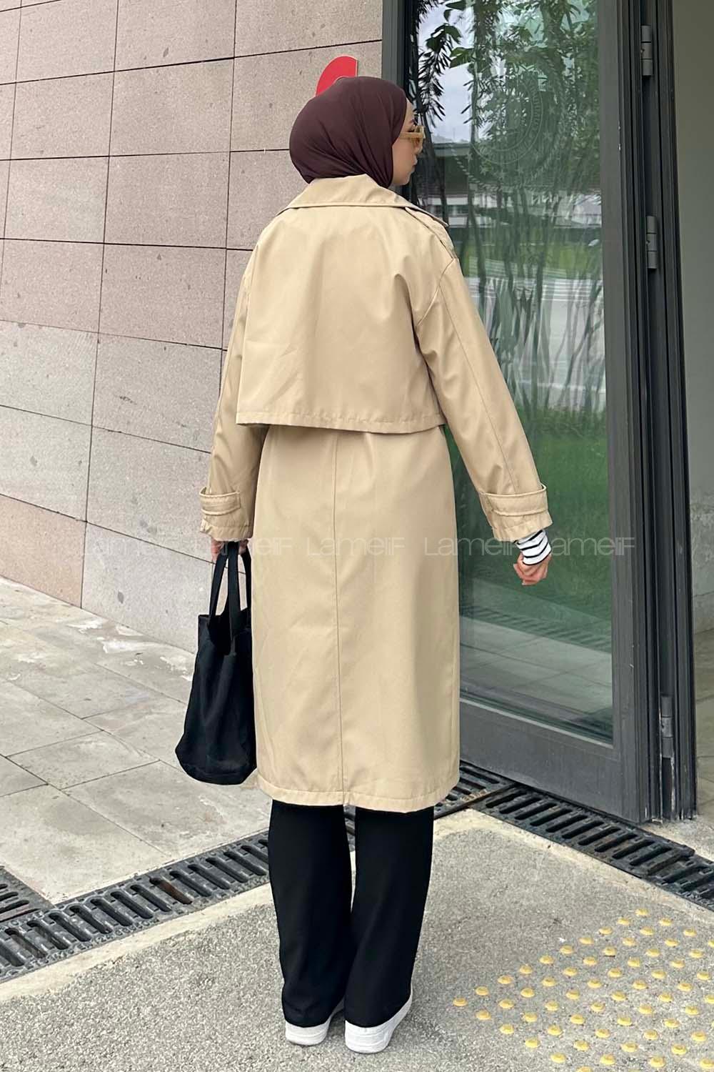 Lamelif Sihirli Trenç Bej